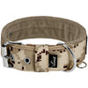 Active Komfort Camo Beige - Collar para perro ancho y resistente con hebilla