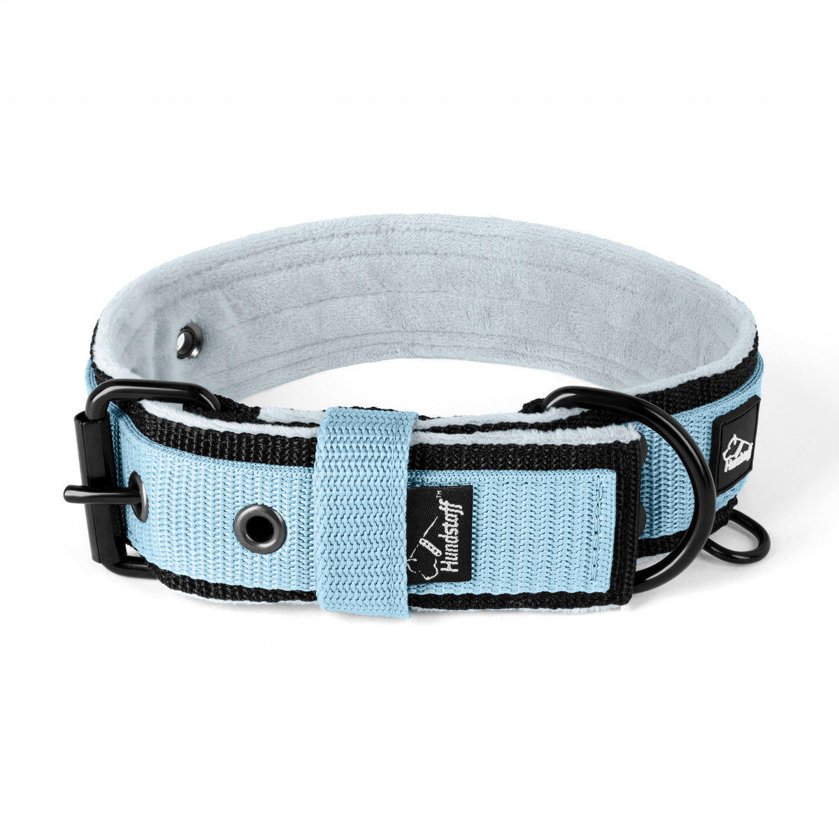 Active Komfort Black Edition Baby Blue - Collar ancho y resistente con hebilla