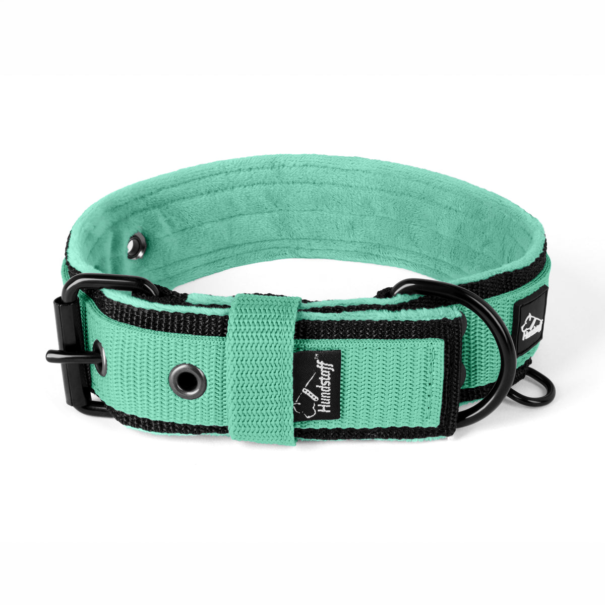 Active Komfort Black Edition Mint - Collar ancho y resistente con hebilla