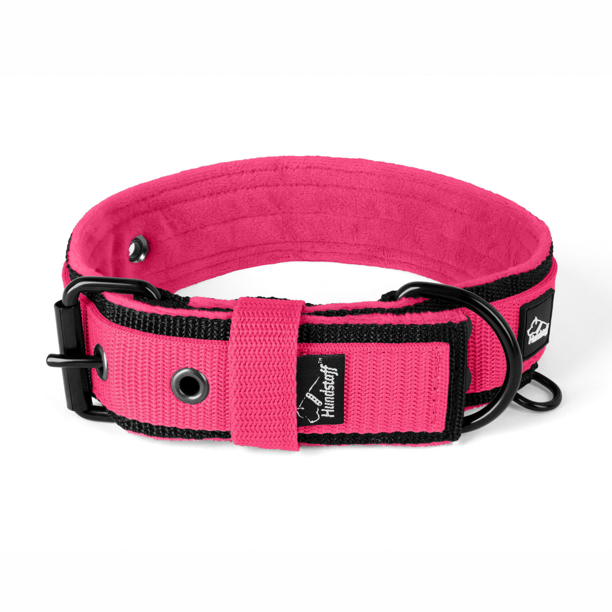 Active Komfort Black Edition Pink - Collar ancho y resistente con hebilla