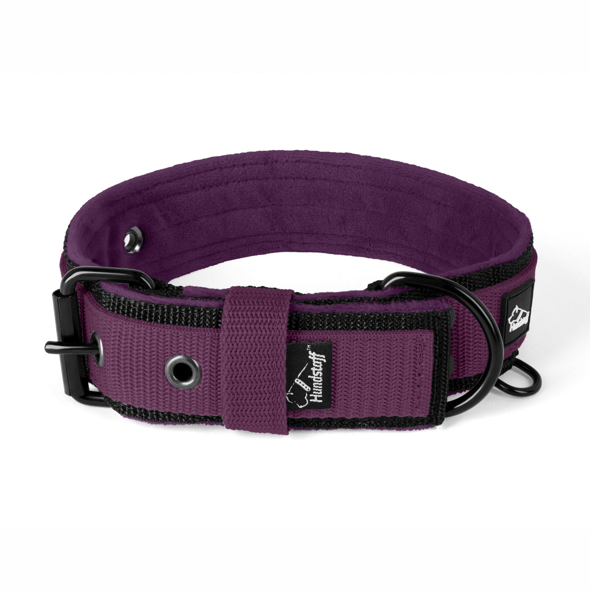 Active Komfort Black Edition Plum - Collar ancho y resistente con hebilla