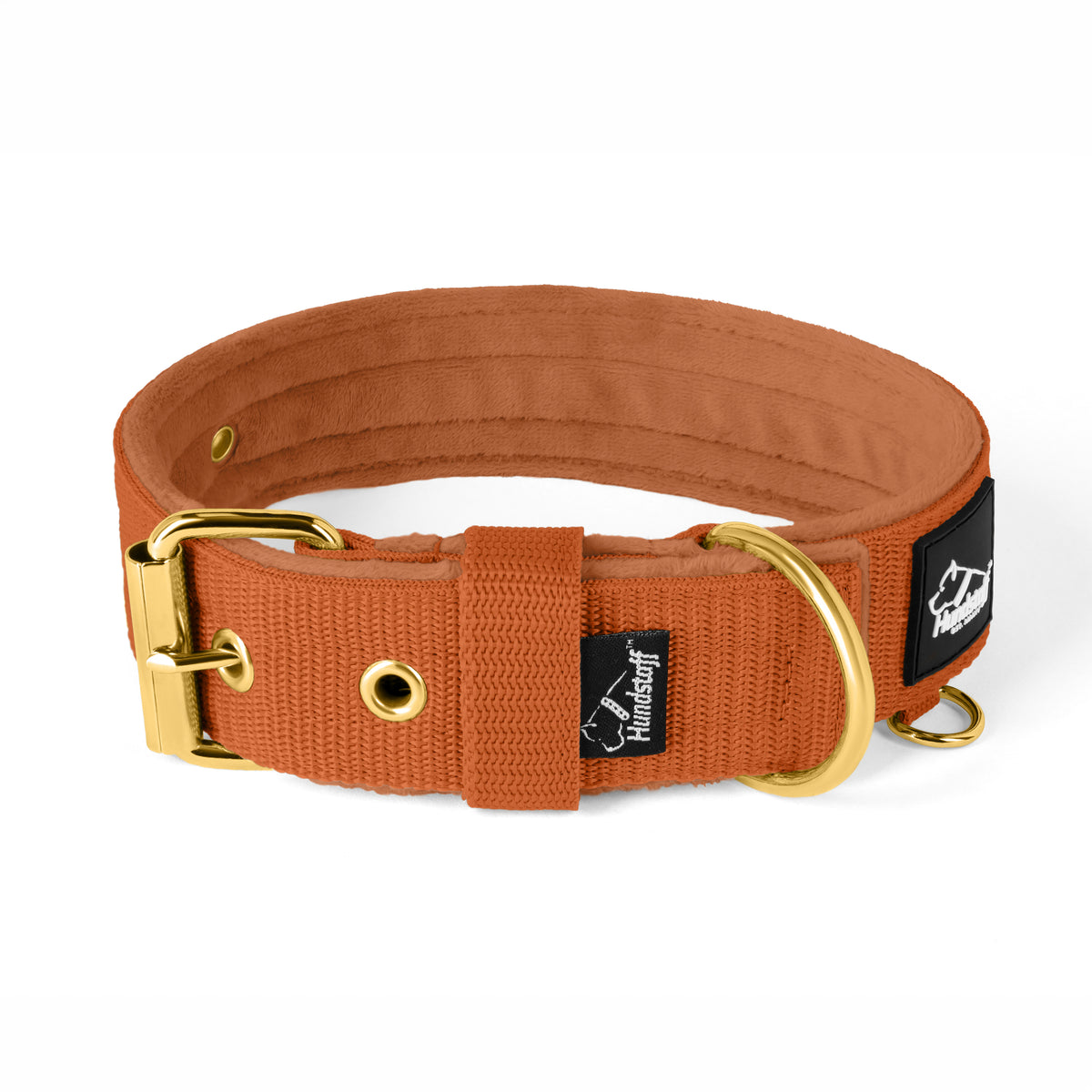 Active Golden Burned Orange - Collar ancho y resistente con hebilla
