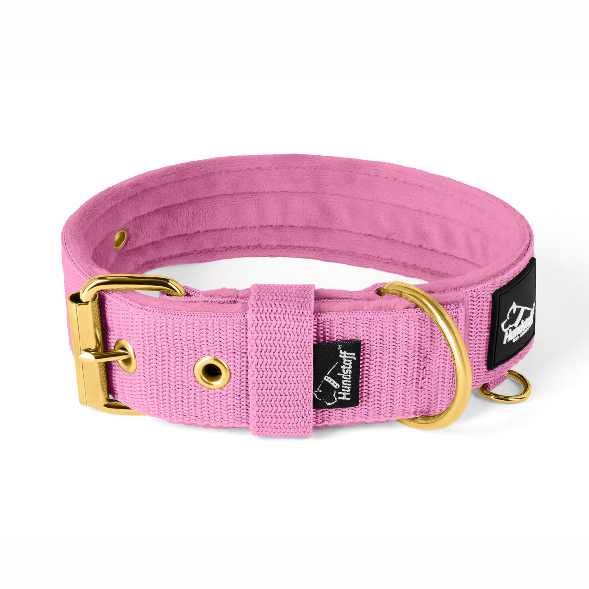 Active Golden Candy Pink - Collar ancho y resistente con hebilla
