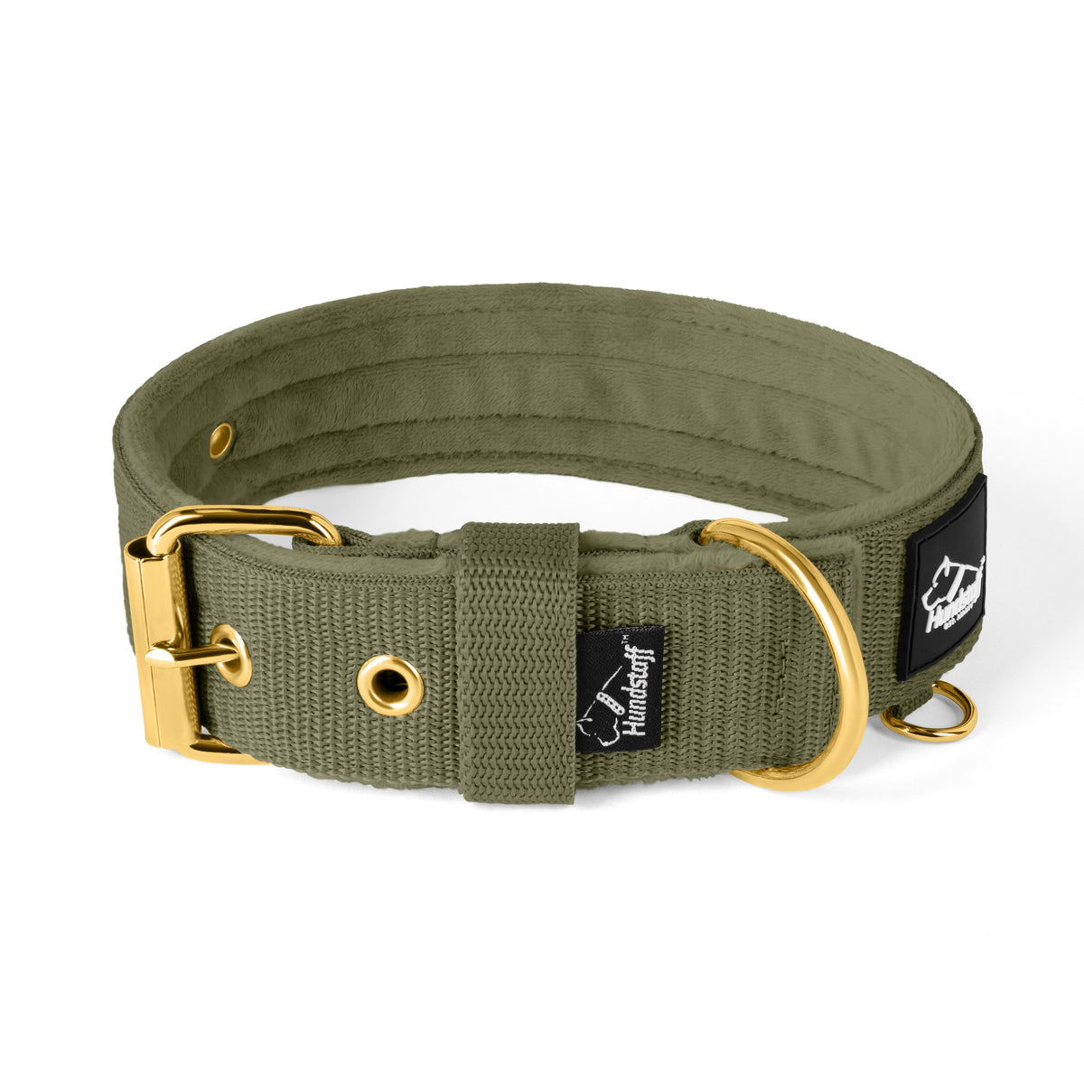 Active Golden Khaki - Collar ancho y resistente con hebilla