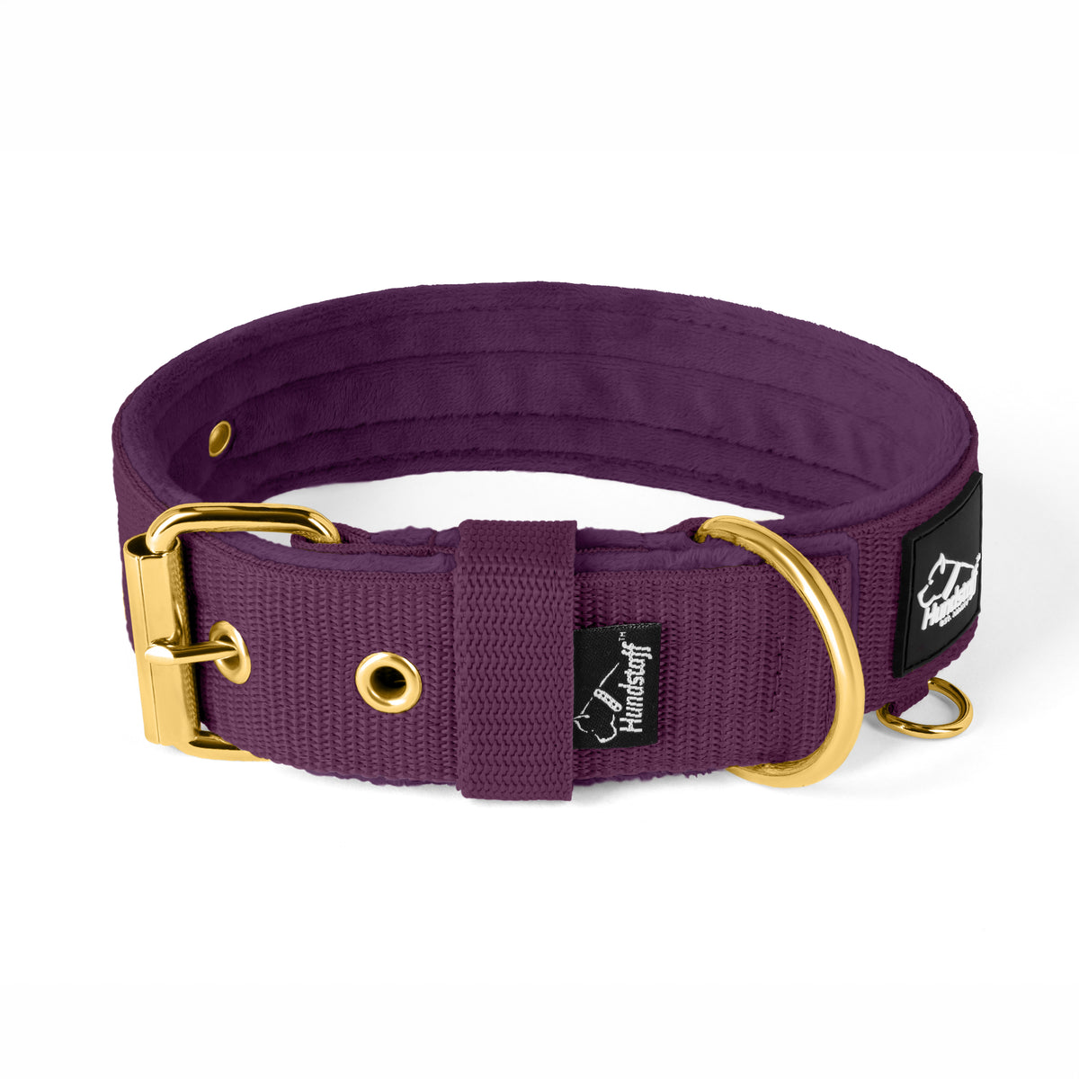 Active Golden Plum - Collar ancho y resistente con hebilla