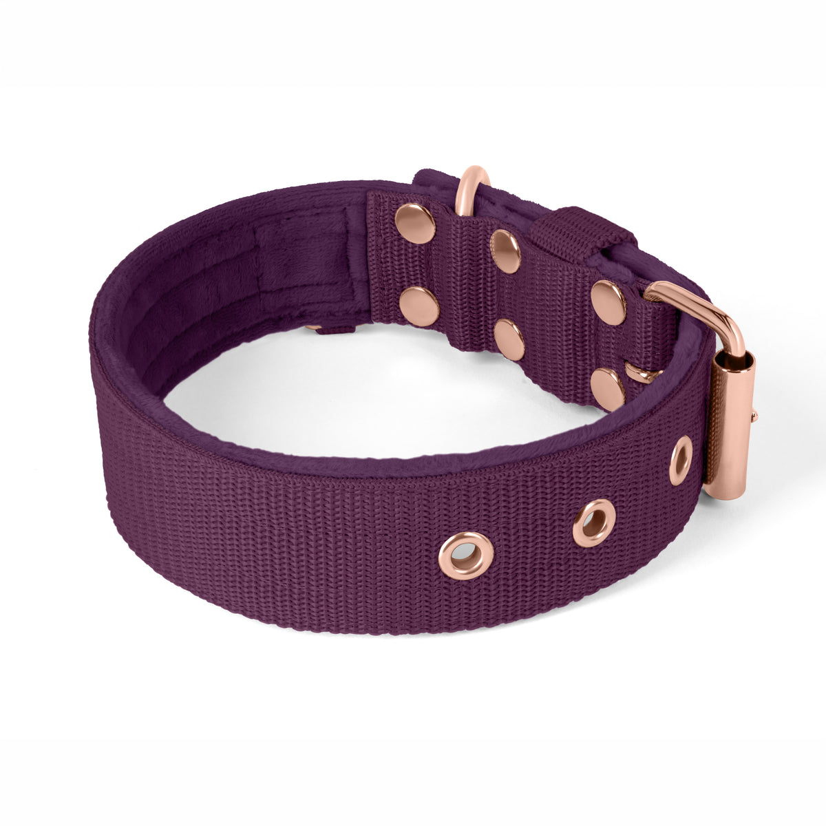 Active Komfort Rose Edition Plum - Collar ancho resistente con hebilla