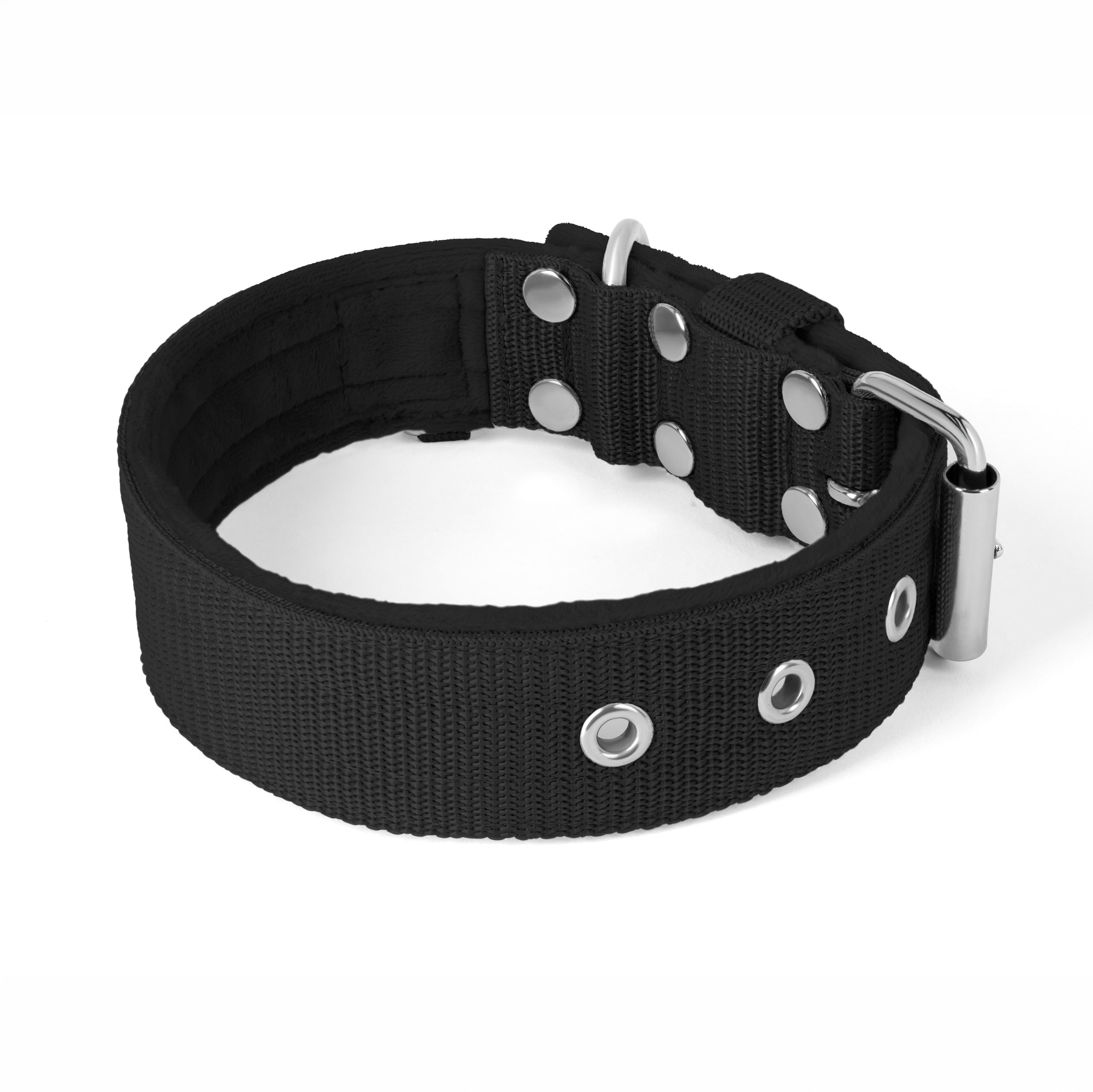 Active Black - Collar ancho y resistente con hebilla