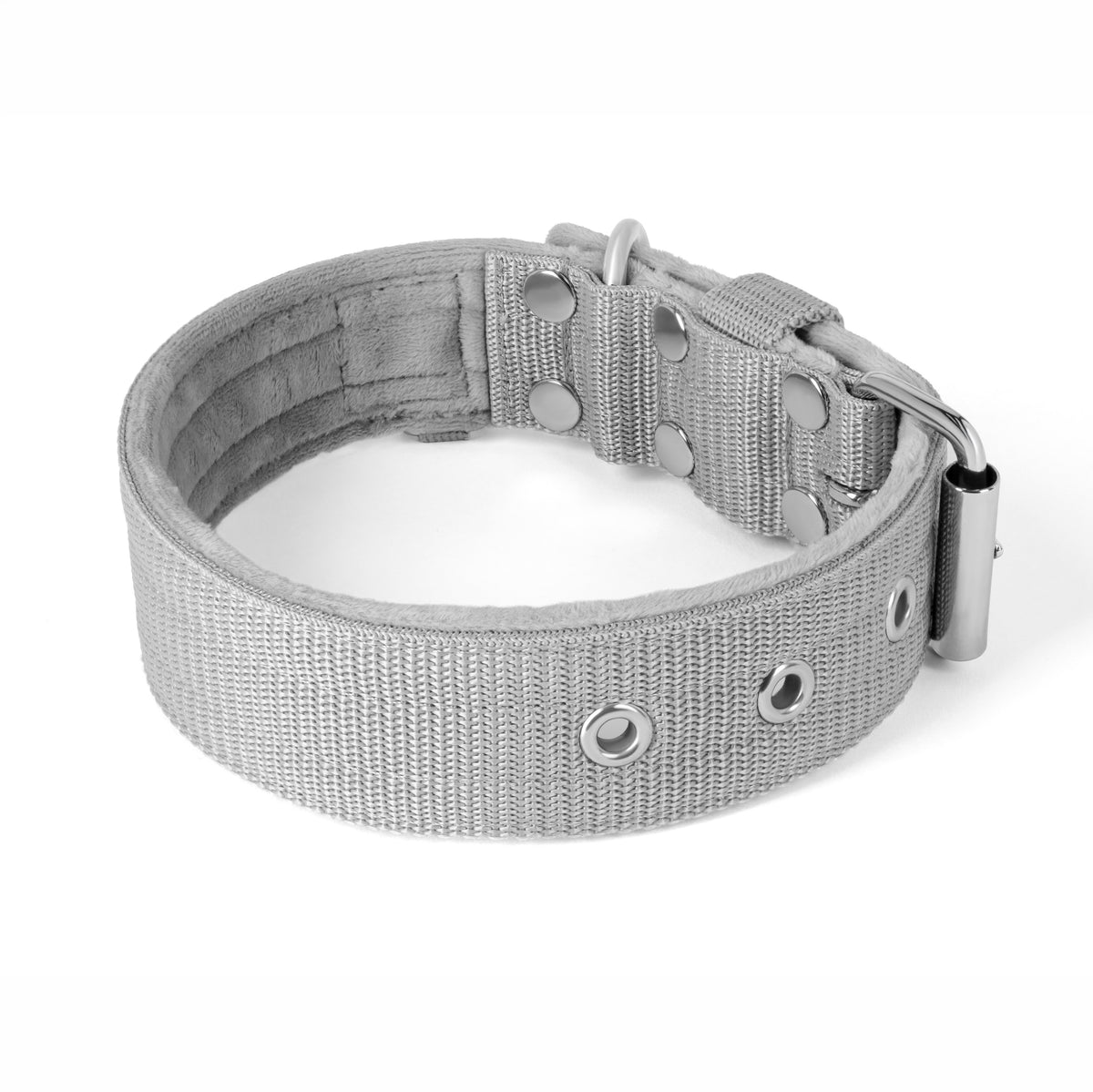 Active Grey - Collar ancho y resistente con hebilla