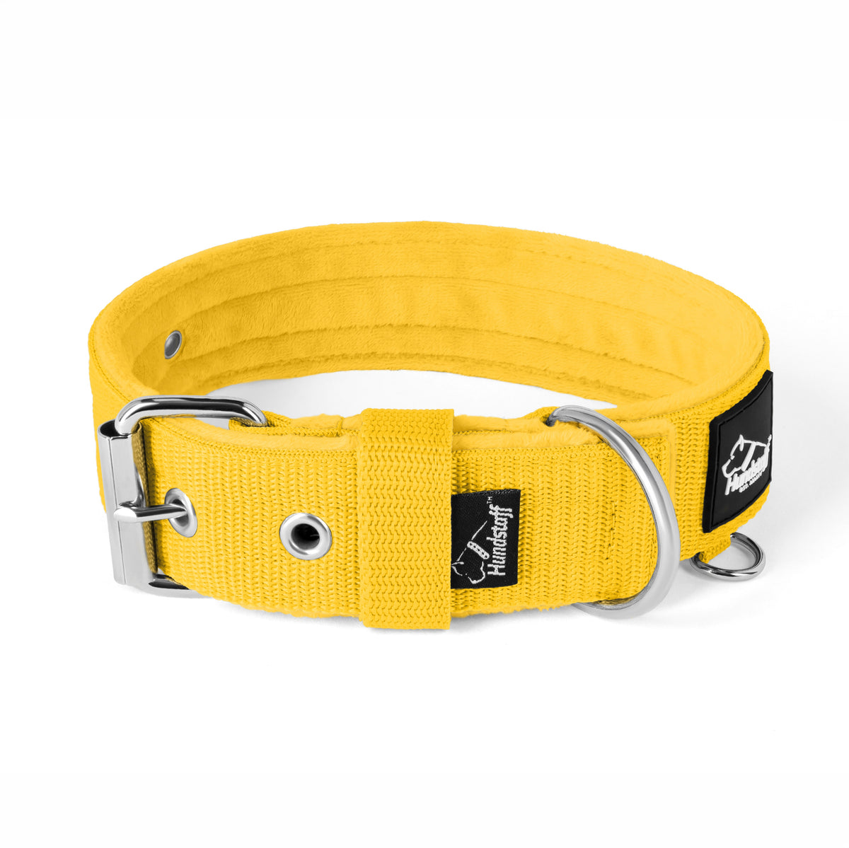 Active Yellow - Collar ancho y resistente con hebilla