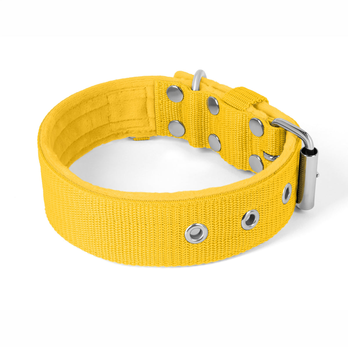 Active Yellow - Collar ancho y resistente con hebilla
