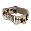 Martingale Camo Beige - Plegado forrado collar de perro medio planchado