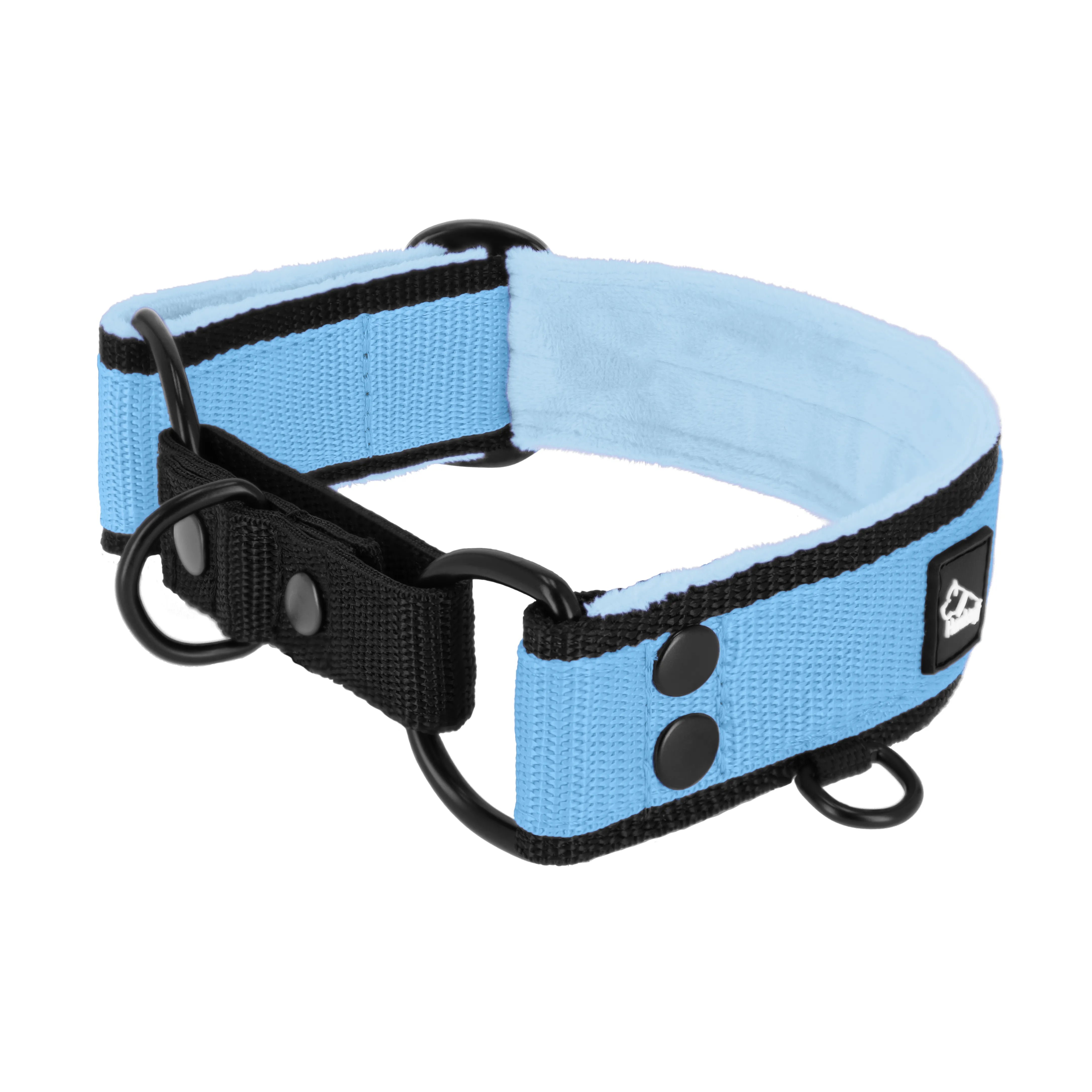 Martingale Black Edition Baby Blue - Cuello doblado forrado medio planchado