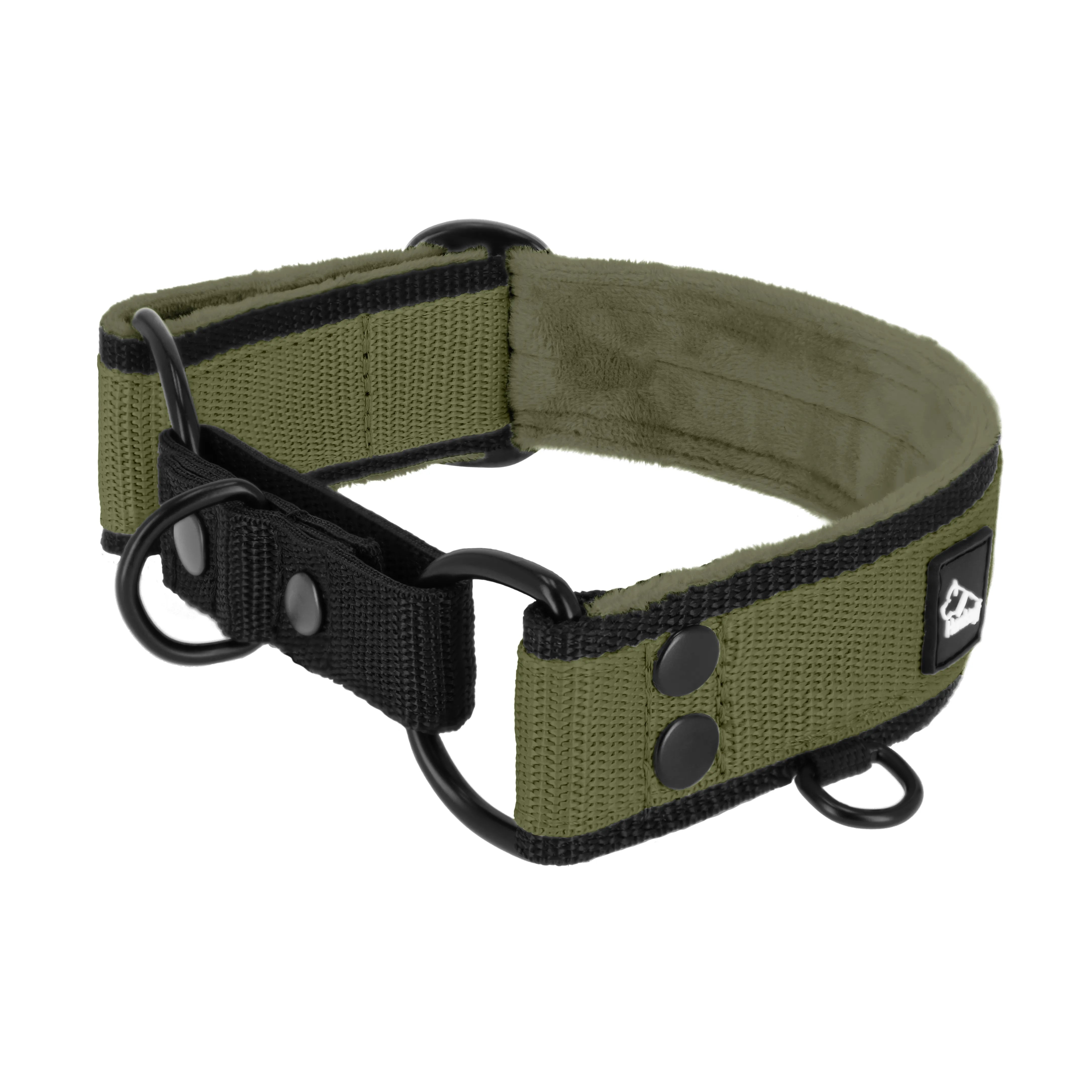 Martingale Black Edition Khaki - Cuello ancho forrado medio planchado