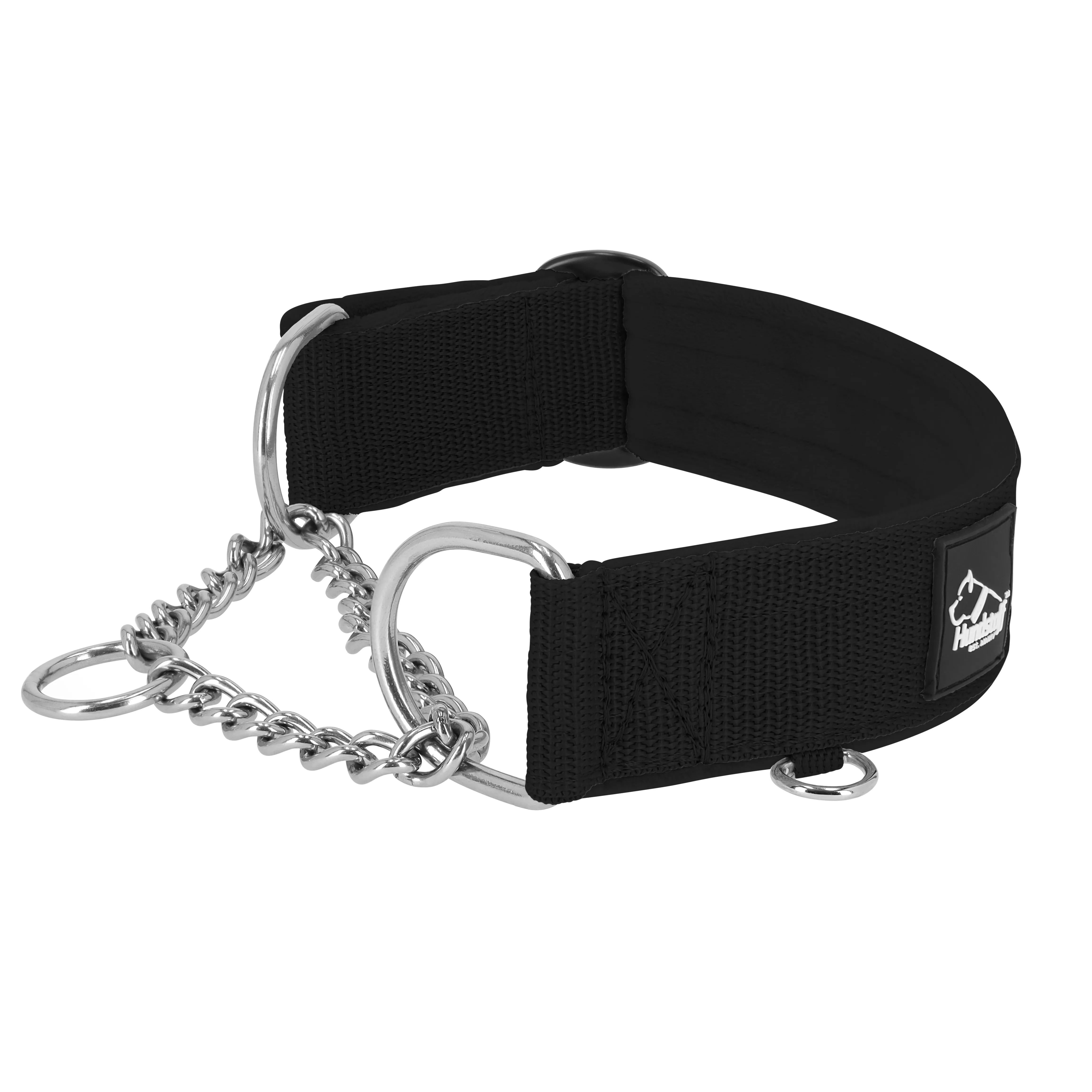 Martingale Chain Set Negro - Collar de media correa y correa