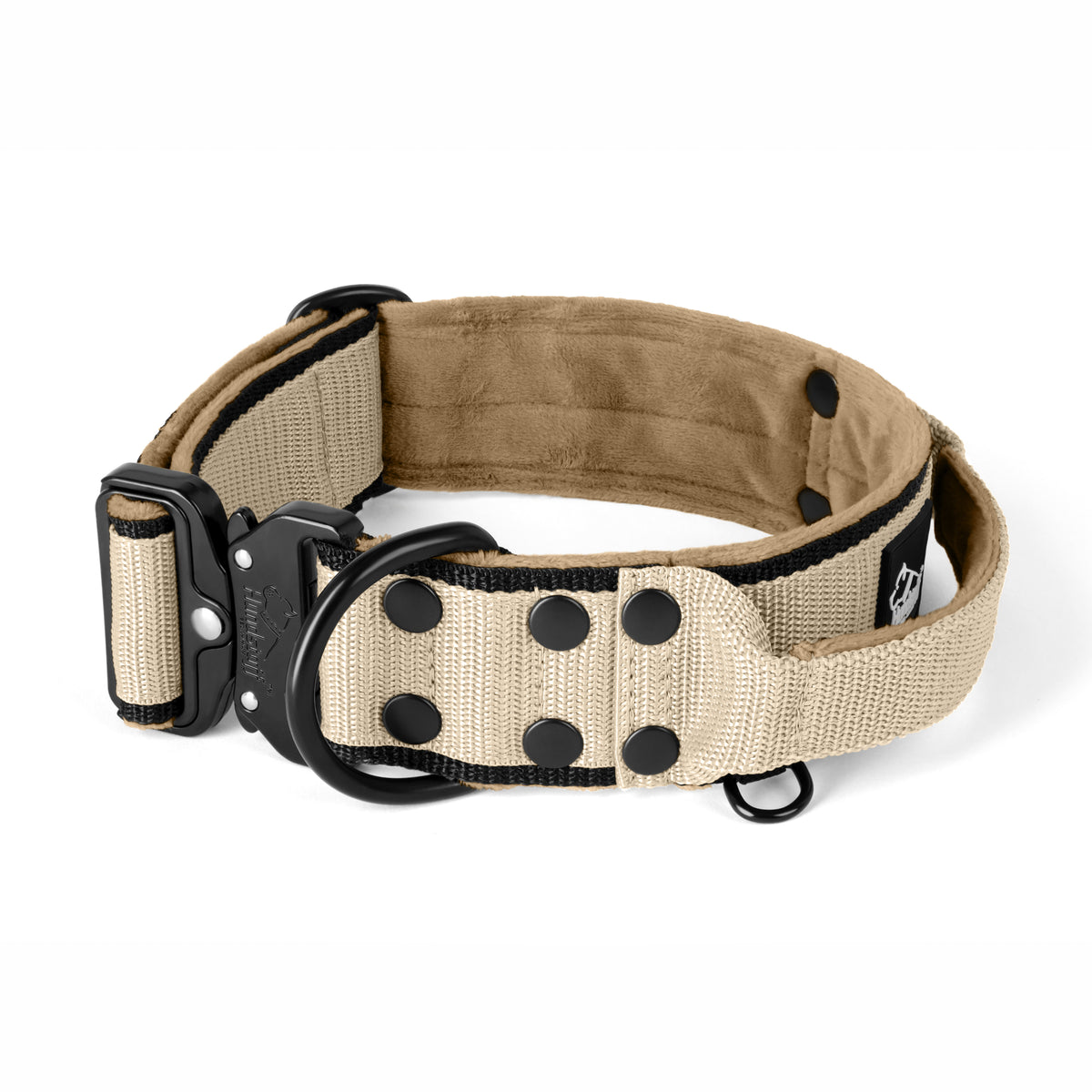 Extreme Buckle Black Edition Beige - Collar resistente y seguro