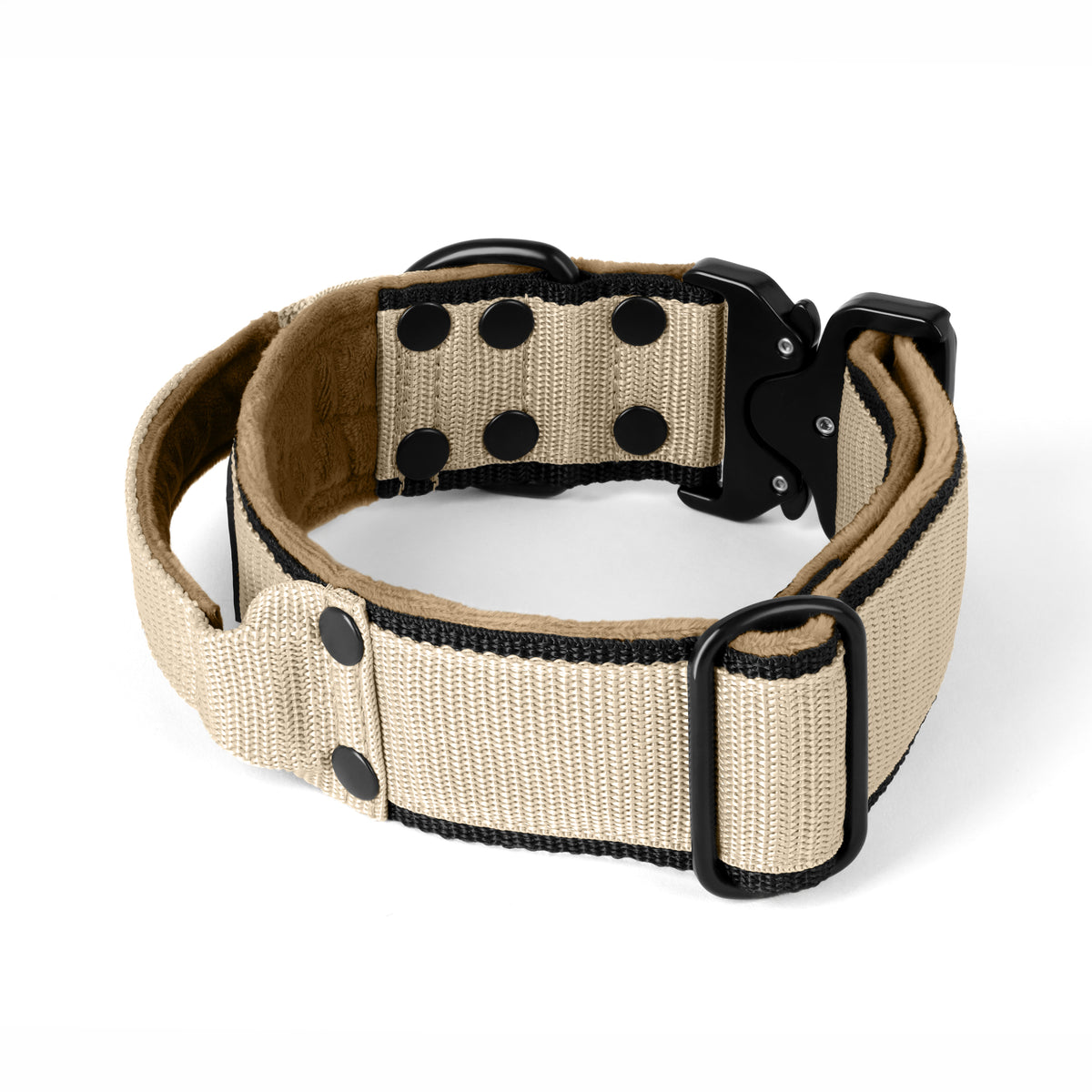 Extreme Buckle Black Edition Beige - Collar resistente y seguro
