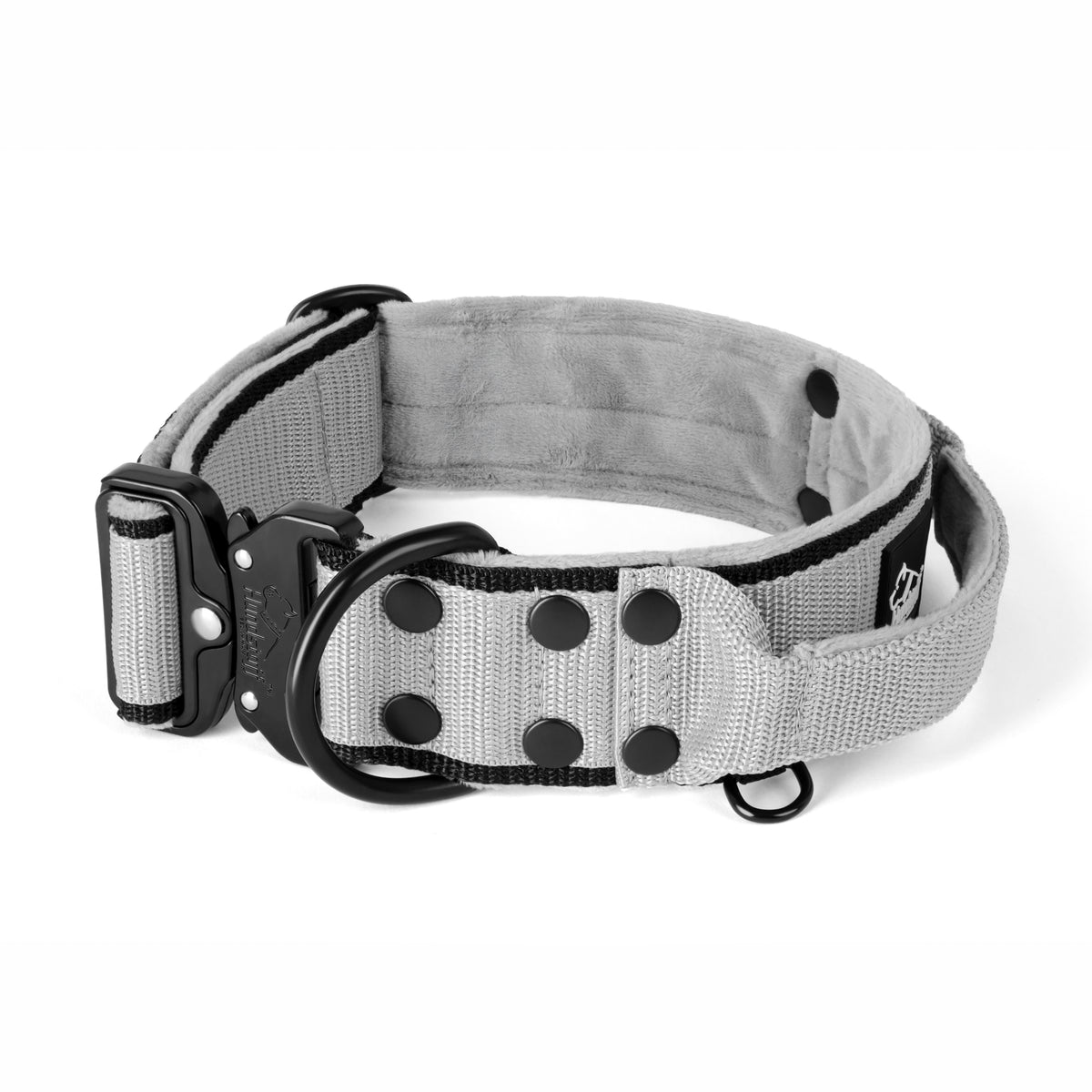 Extreme Buckle Black Edition Grey - Collar resistente y seguro
