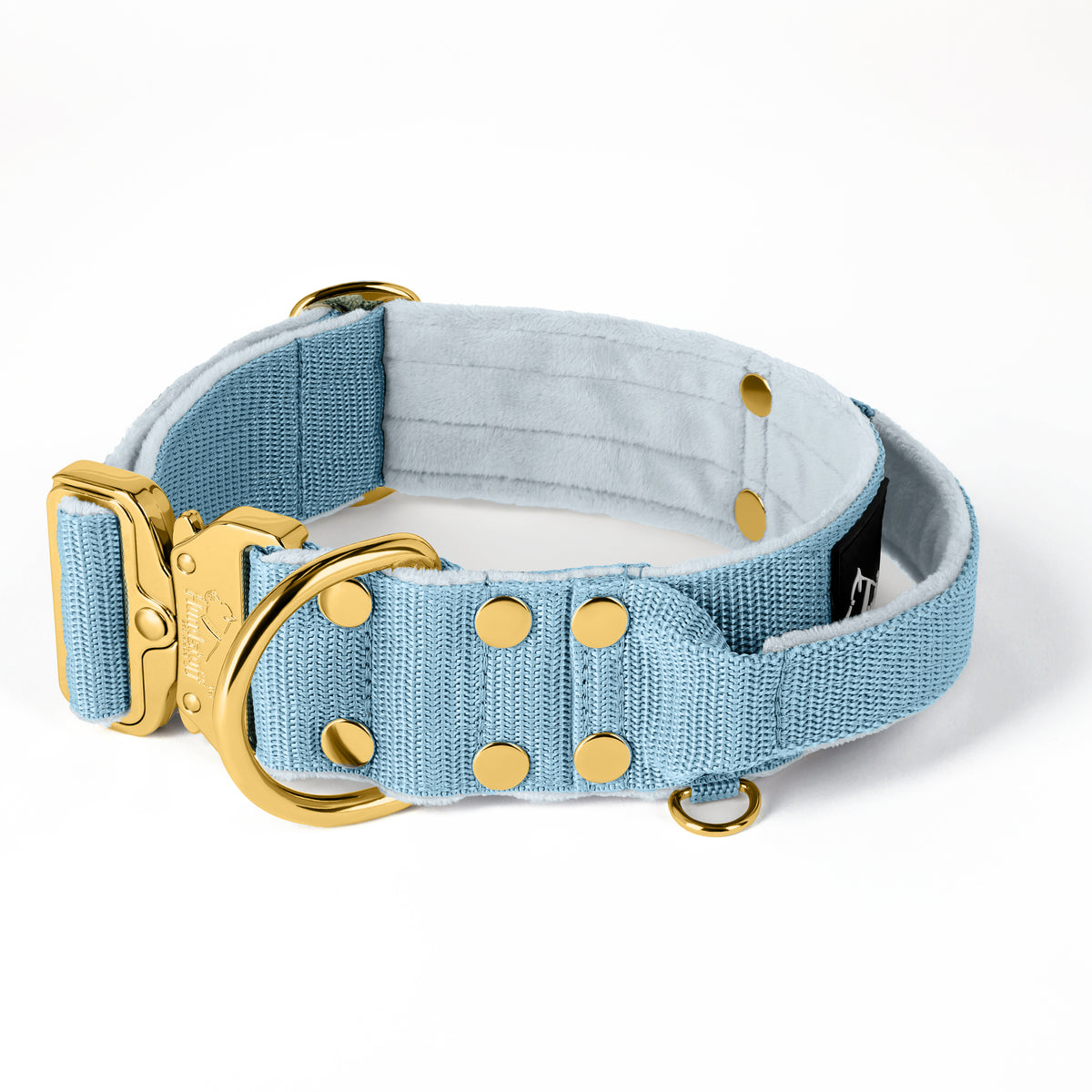 Extreme Gold Buckle Baby Blue - Collar resistente y seguro