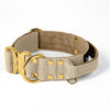 Extreme Gold Buckle Beige - Collar resistente y seguro