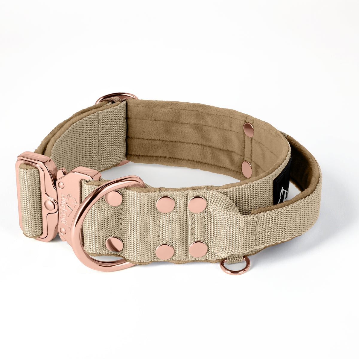 Extreme Rose Buckle Grey - Collar fuerte y seguro