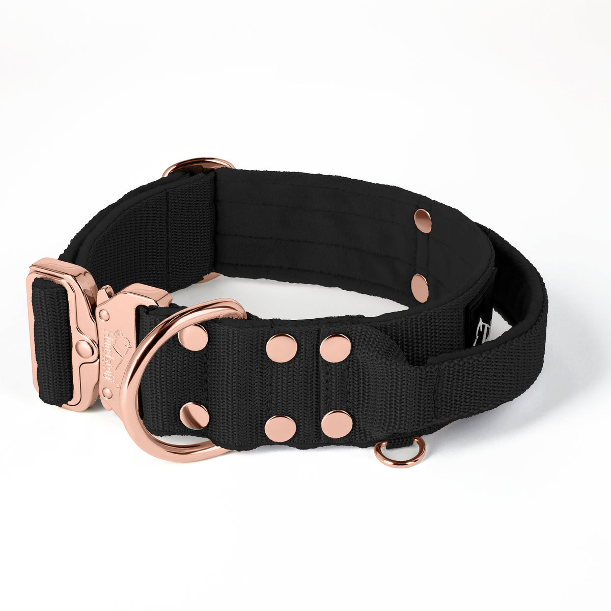 Extreme Rose Buckle Negro - Collar fuerte y seguro