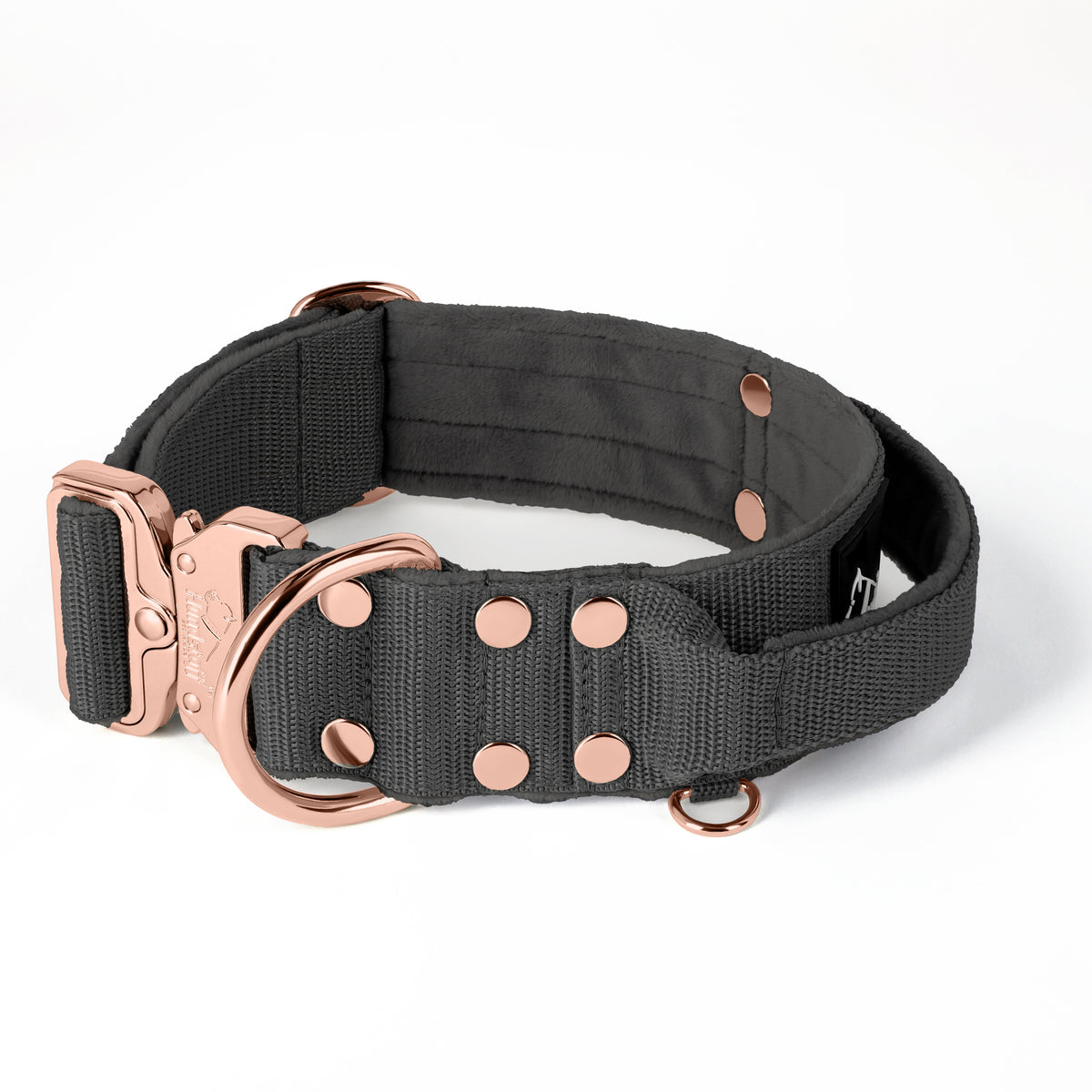 Extreme Rose Buckle Grey - Collar fuerte y seguro