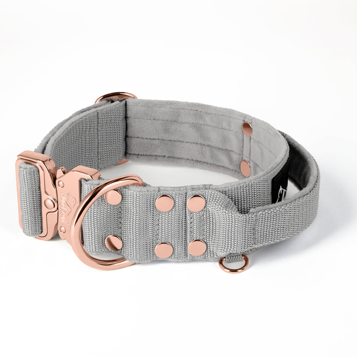 Extreme Rose Buckle Grey - Collar fuerte y seguro