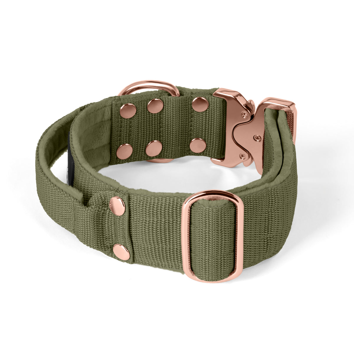 Extreme Rose Buckle Grey - Collar fuerte y seguro