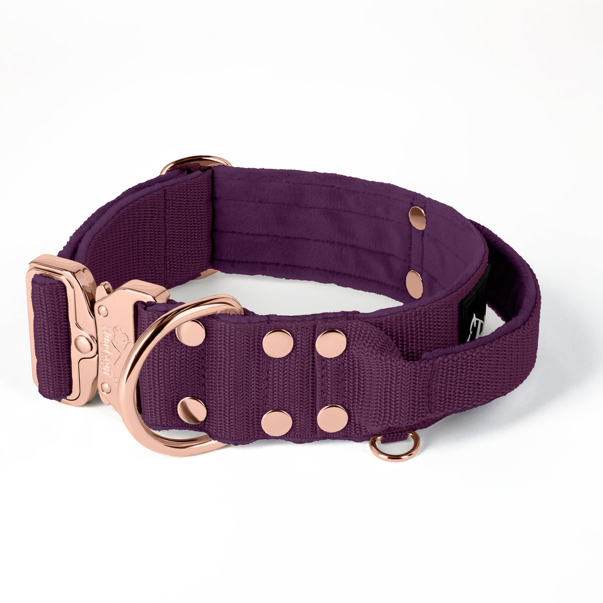 Extreme Rose Buckle Plum - Collar fuerte y seguro