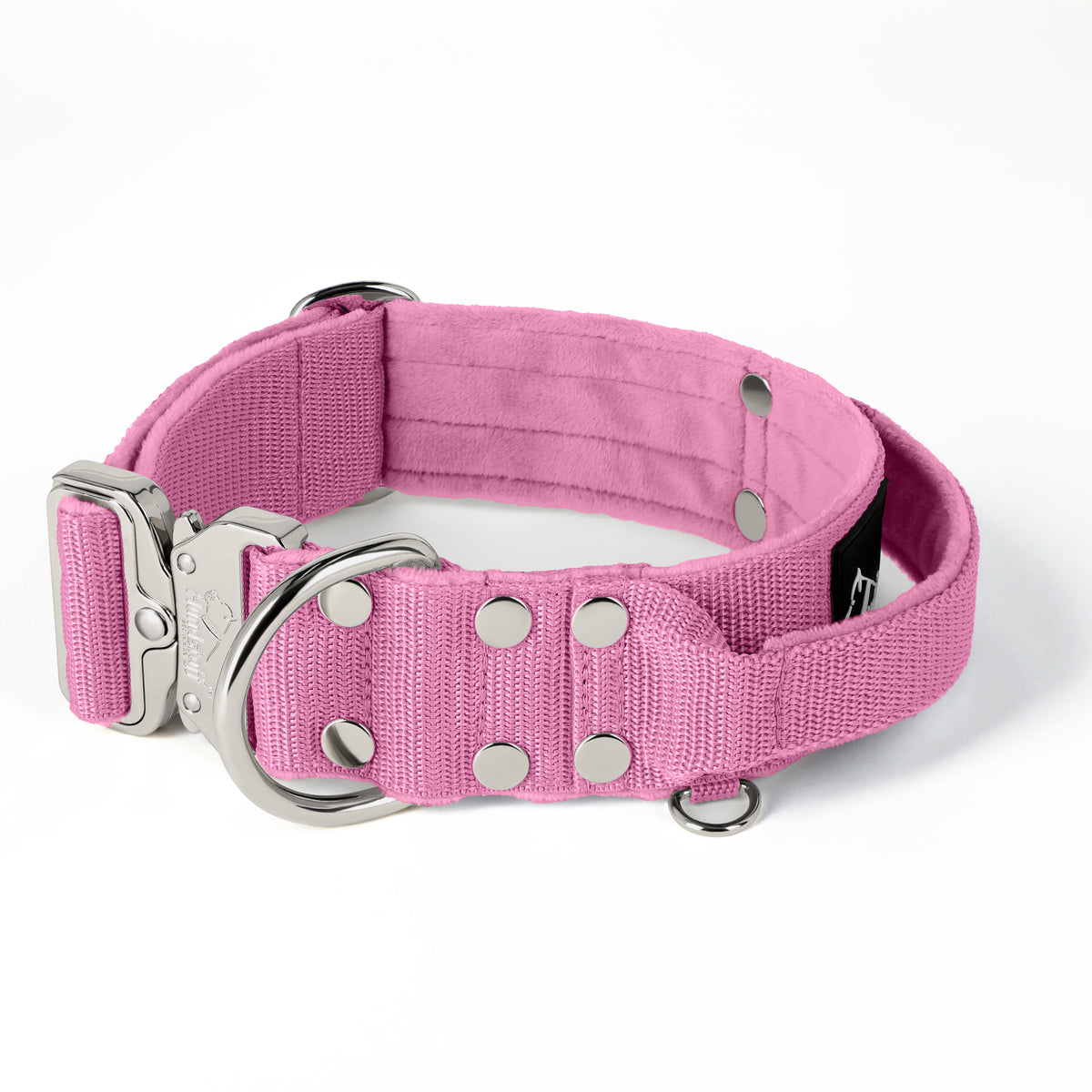 Extreme Silver Buckle Pink - Collar resistente y seguro