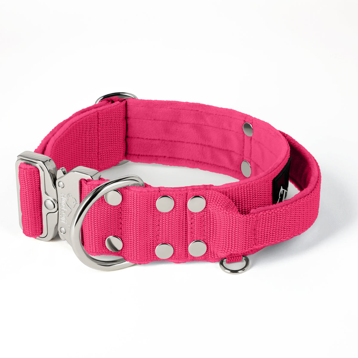 Extreme Silver Buckle Pink - Collar resistente y seguro