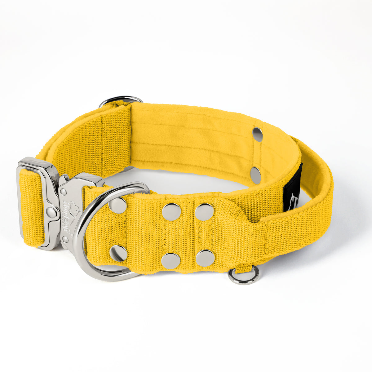 Extreme Silver Buckle Yellow - Collar resistente y seguro