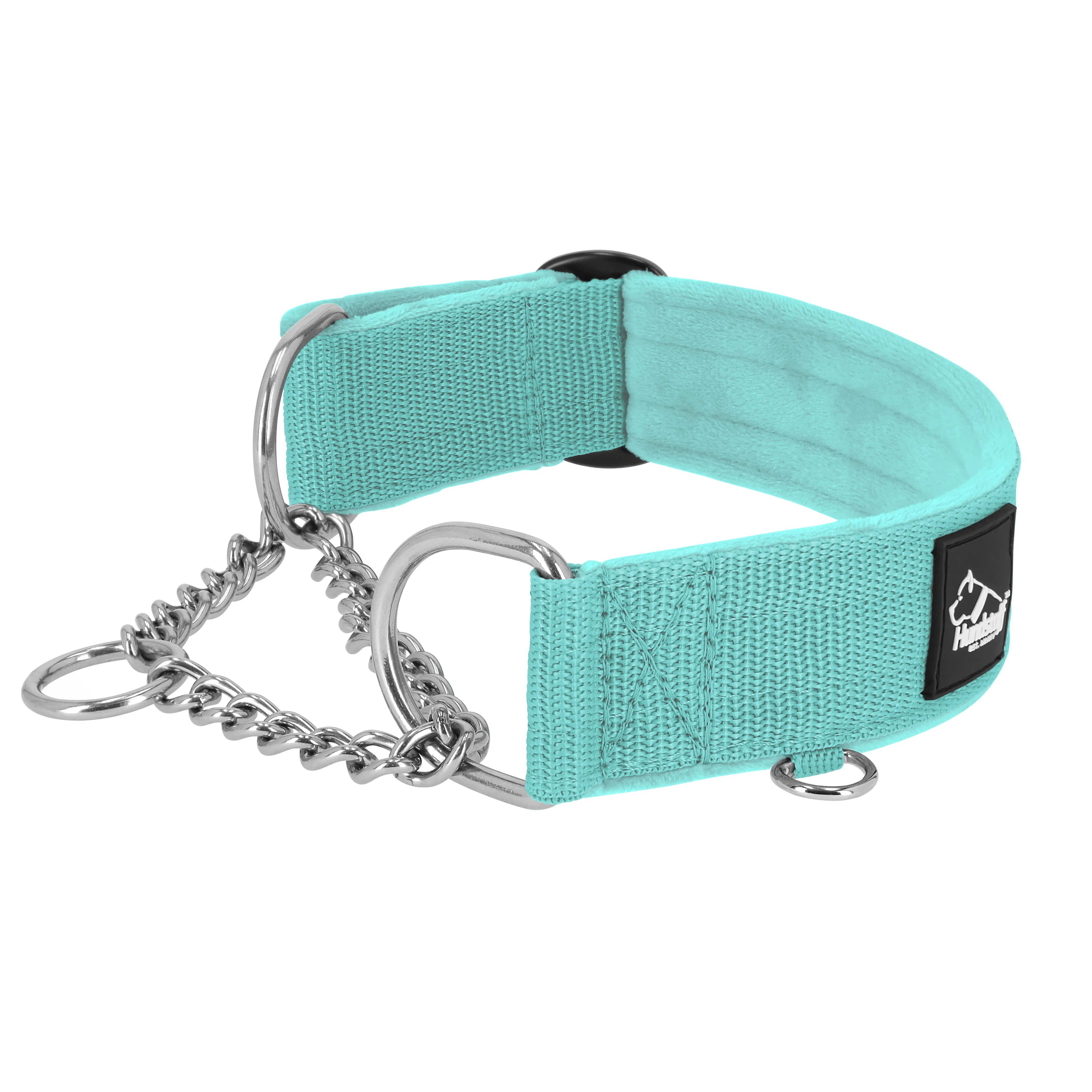 Martingale Chain Set Ocean Blue - Collar martingale con cadena y correa