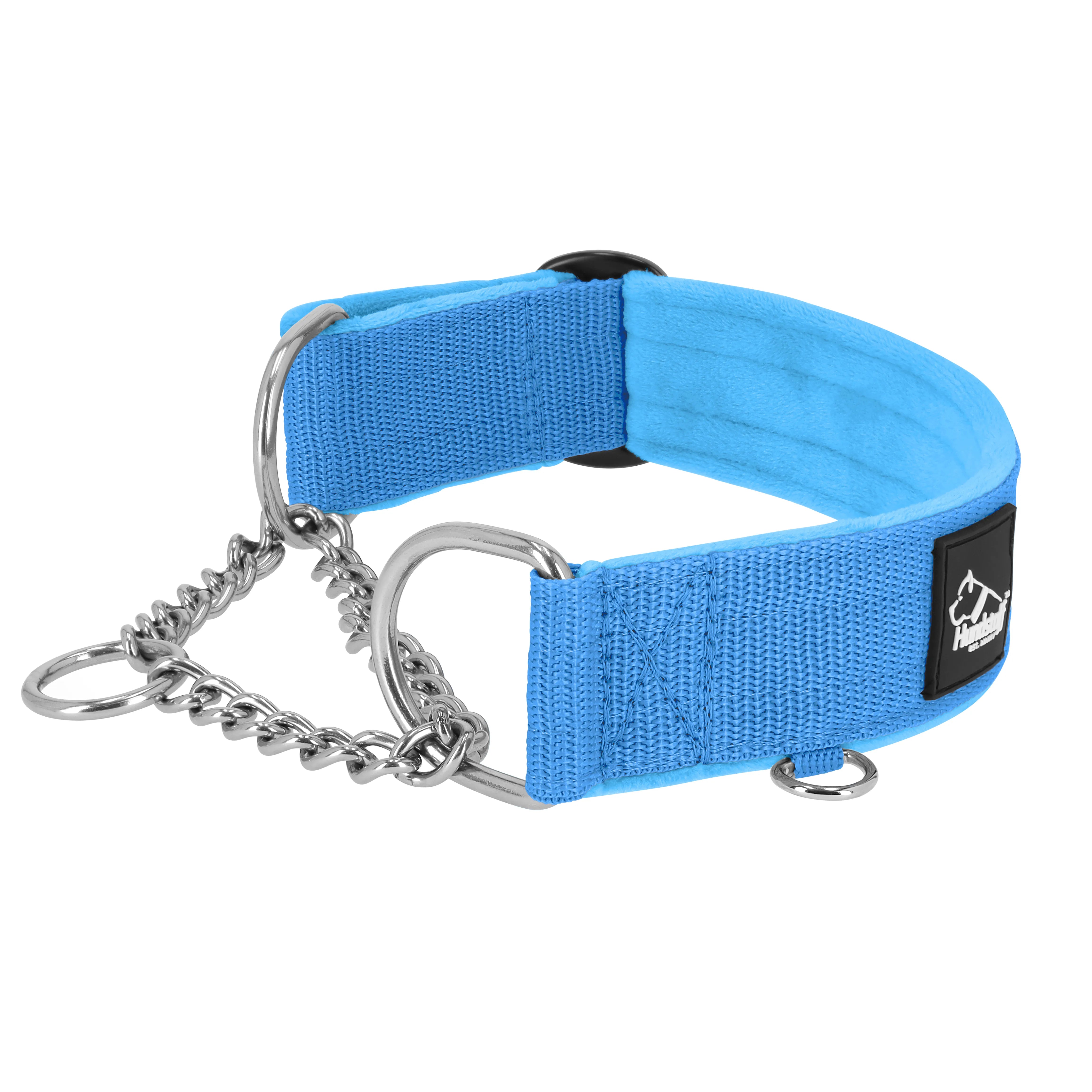Martingale Chain Set Ocean Blue - Collar semi-estrangulador y correa