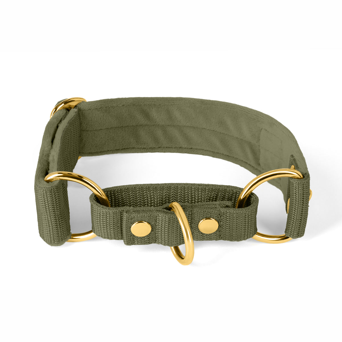 Martingale Golden Khaki - Collar forrado doblado semi-martingale