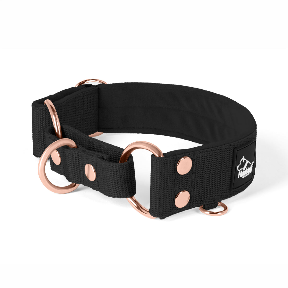 Martingale Rose Edition Black - Collar ancho forrado medio planchado