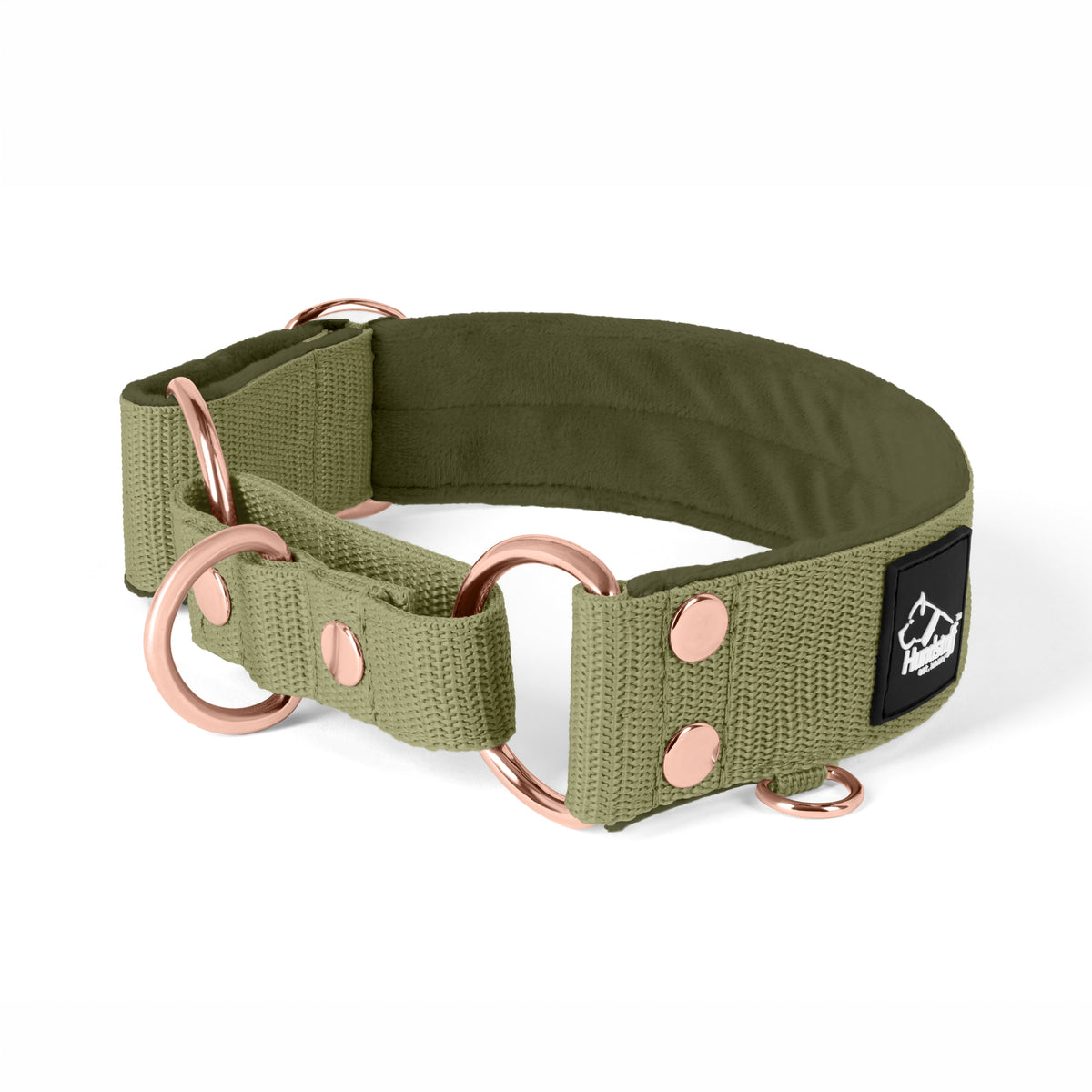 Martingale Rose Edition Olive Green - Cuello doblado forrado medio planchado