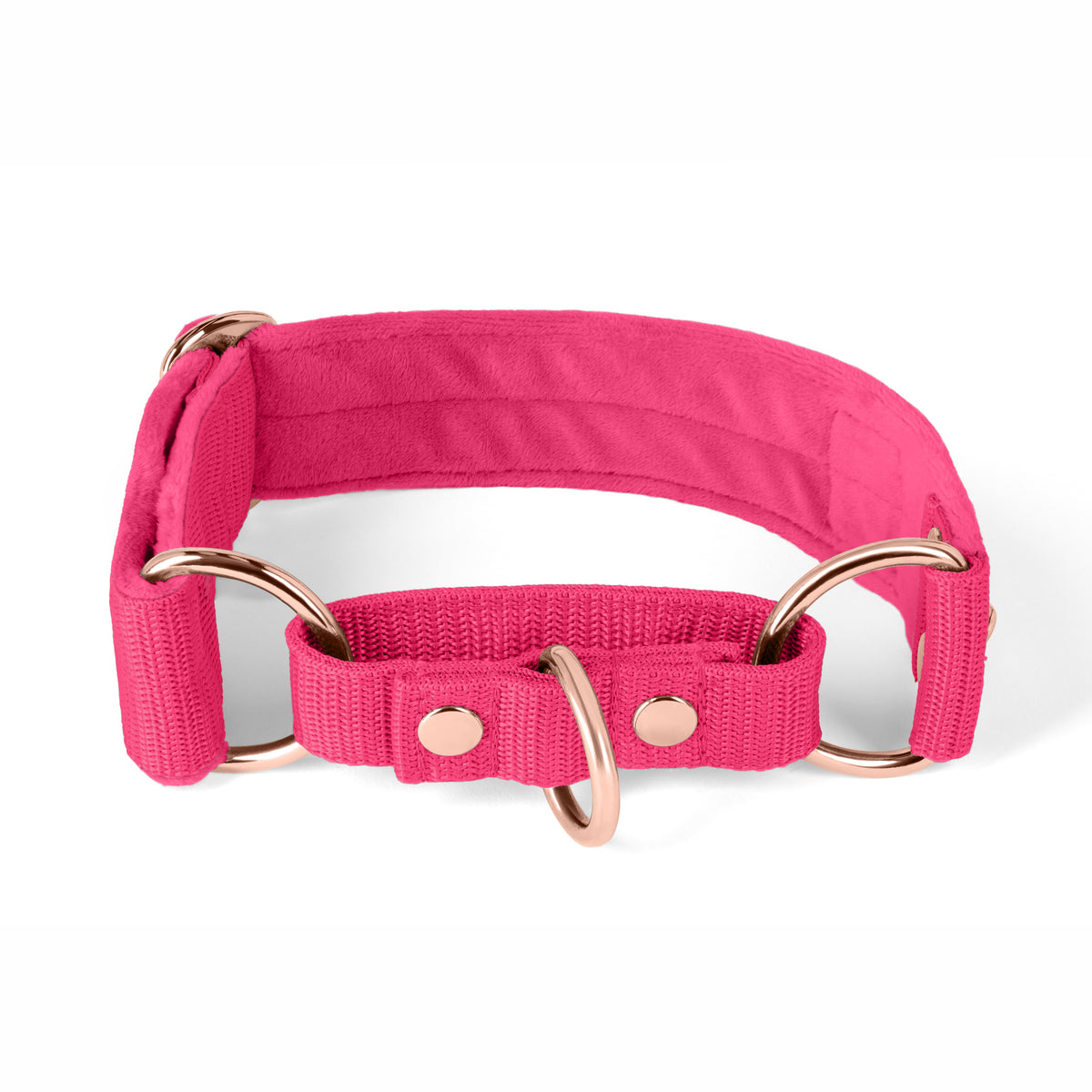 Martingale Pink Edition Rosa - Collar forrado doblado medio planchado