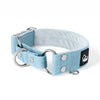 Martingale Baby Blue - Cuello doblado forrado medio planchado