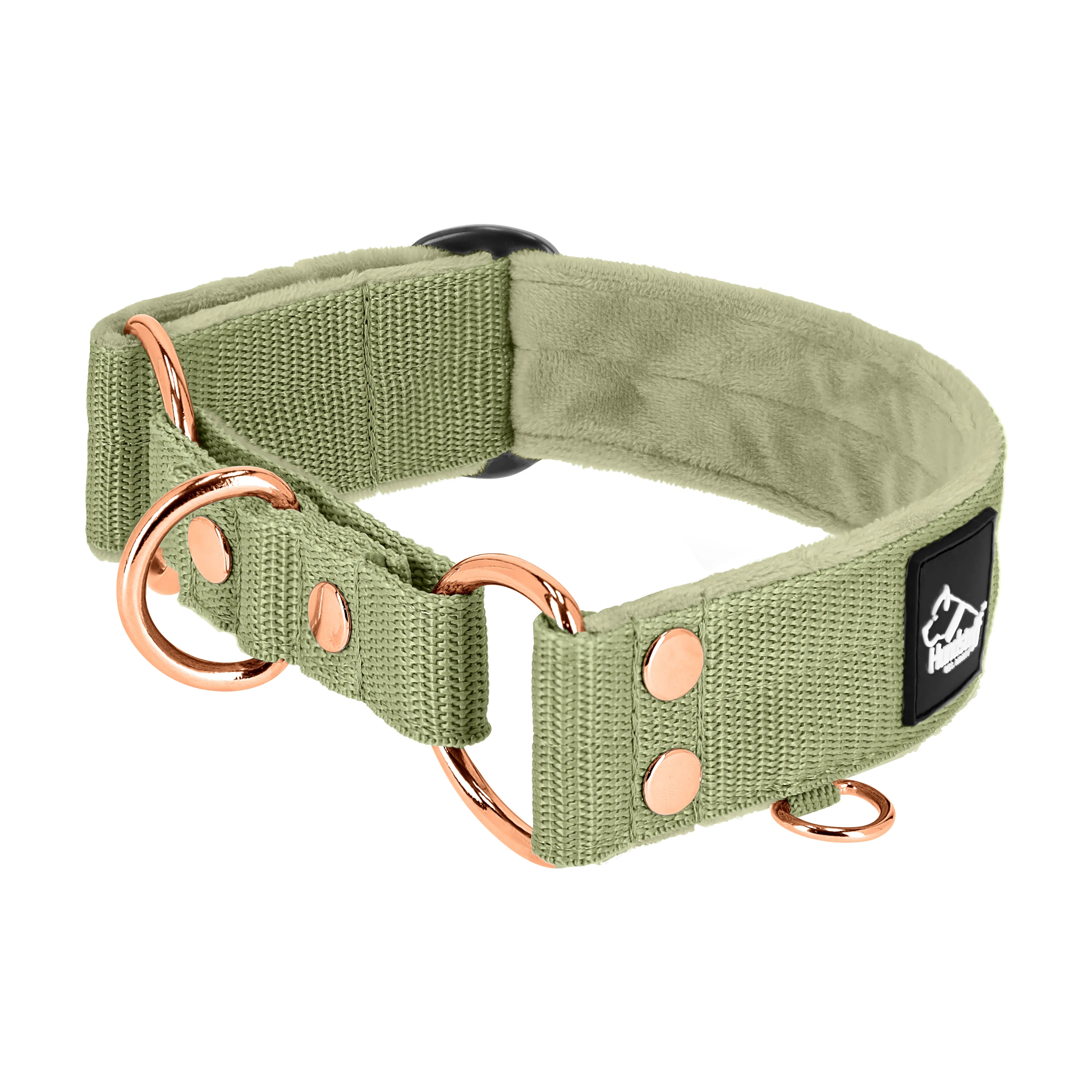 Martingale Rose Edition Verde Oliva - Cuello doblado forrado medio planchado