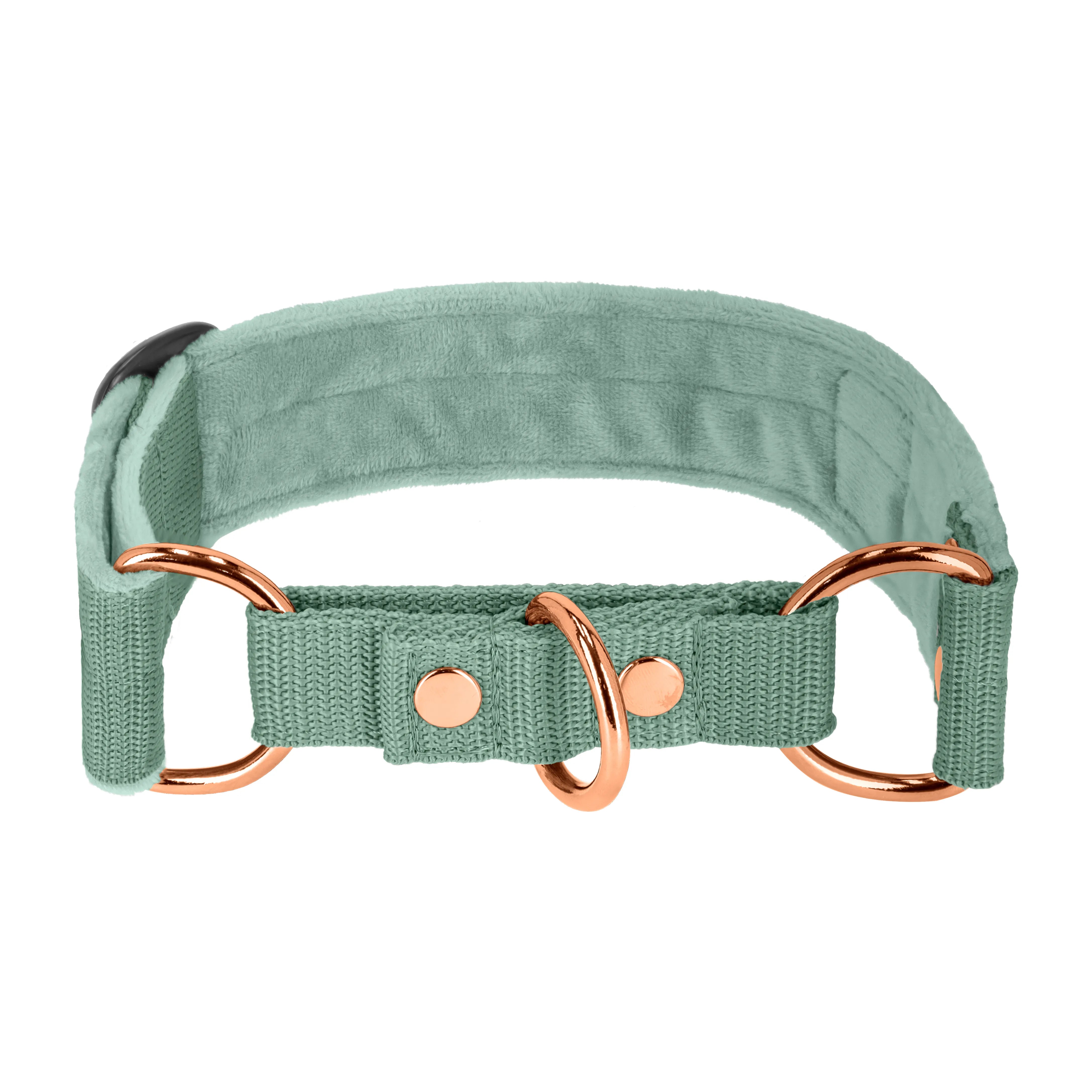 Martingale Edición Pastel Pink Green - Collar forrado doblado medio planchado