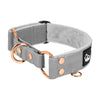 Martingala Rosa Edición Gris - Collar ancho forrado medio planchable