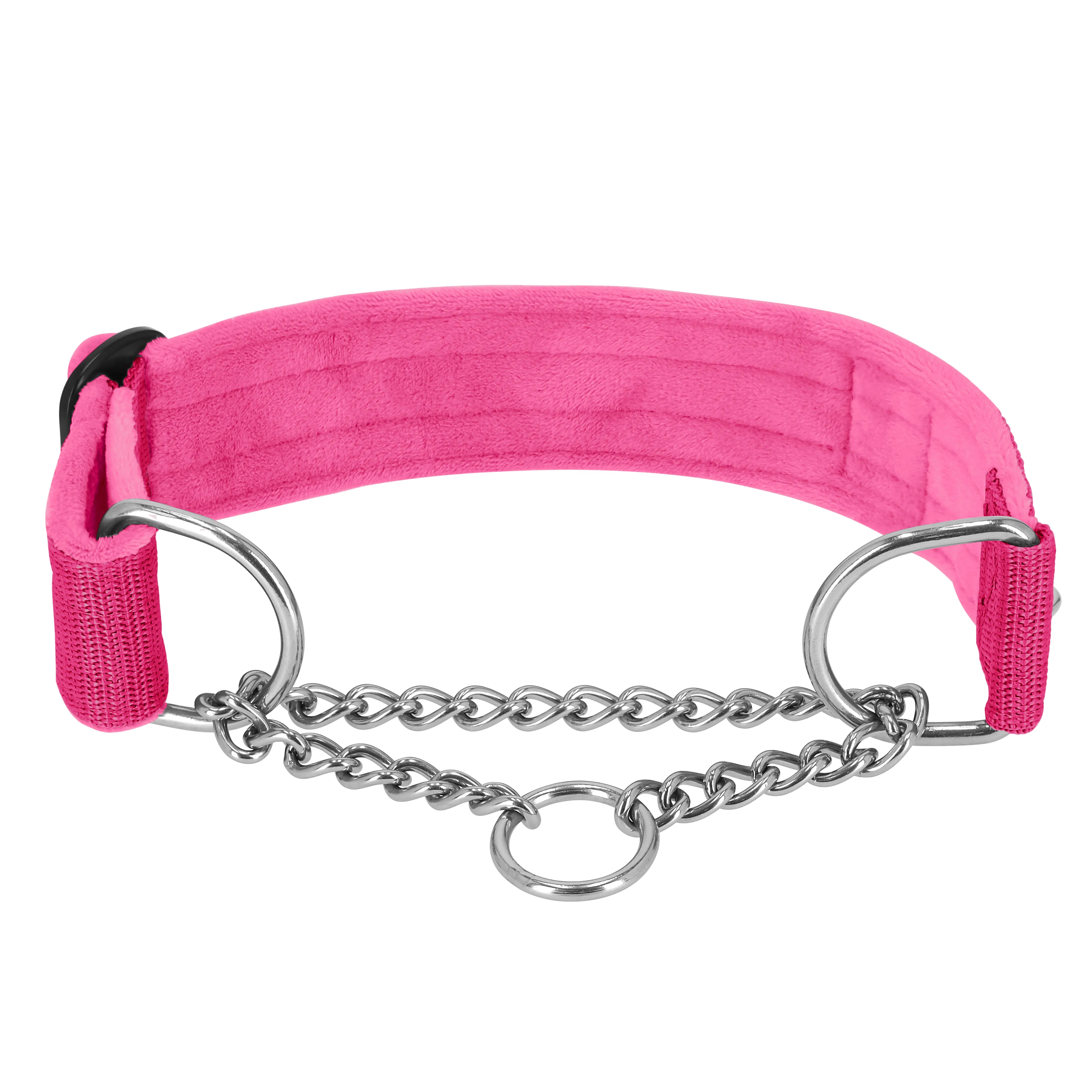 Martingale Chain Set Pink - Collar semi-estrangulador y correa
