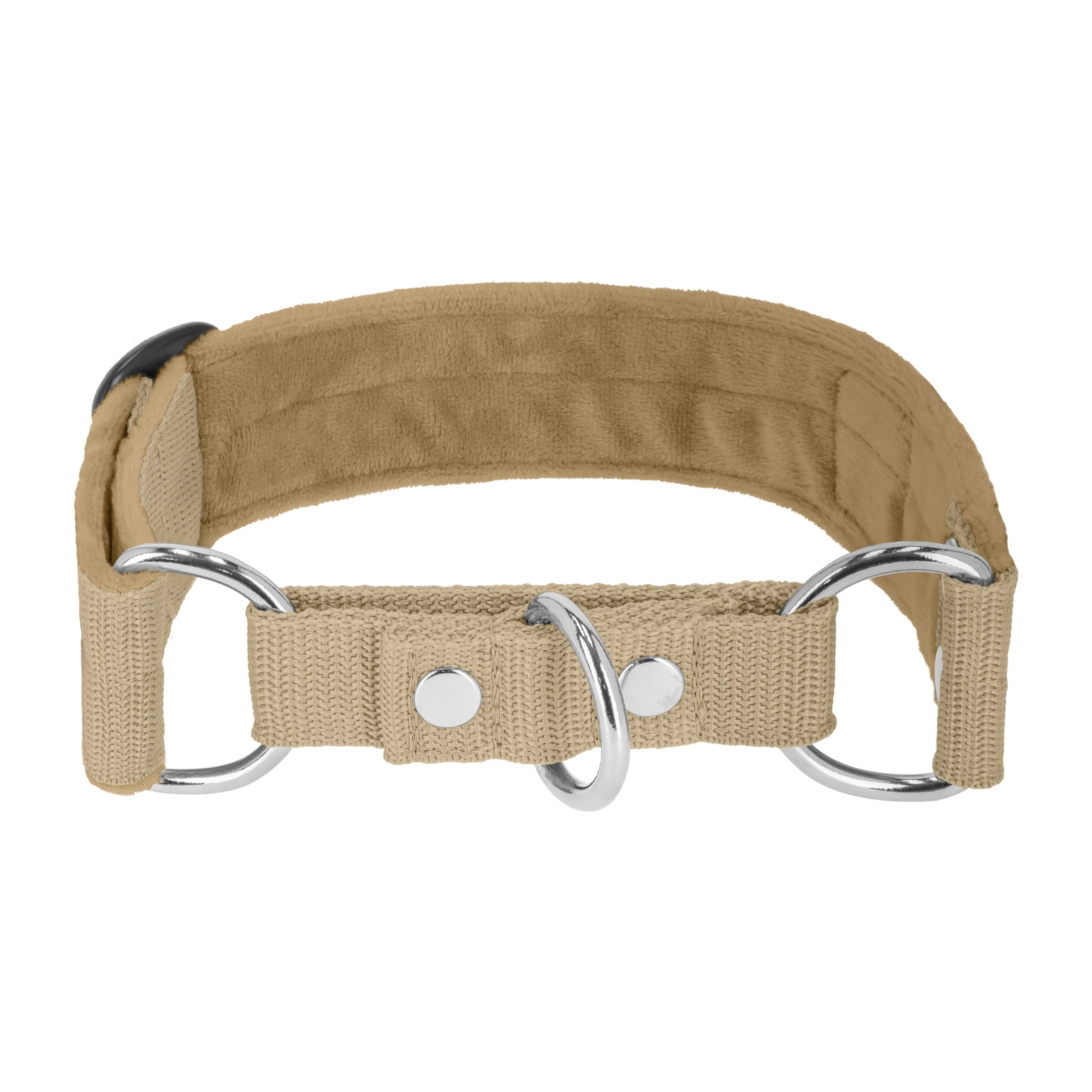Martingala Beige - Collar forrado doblado medio planchado