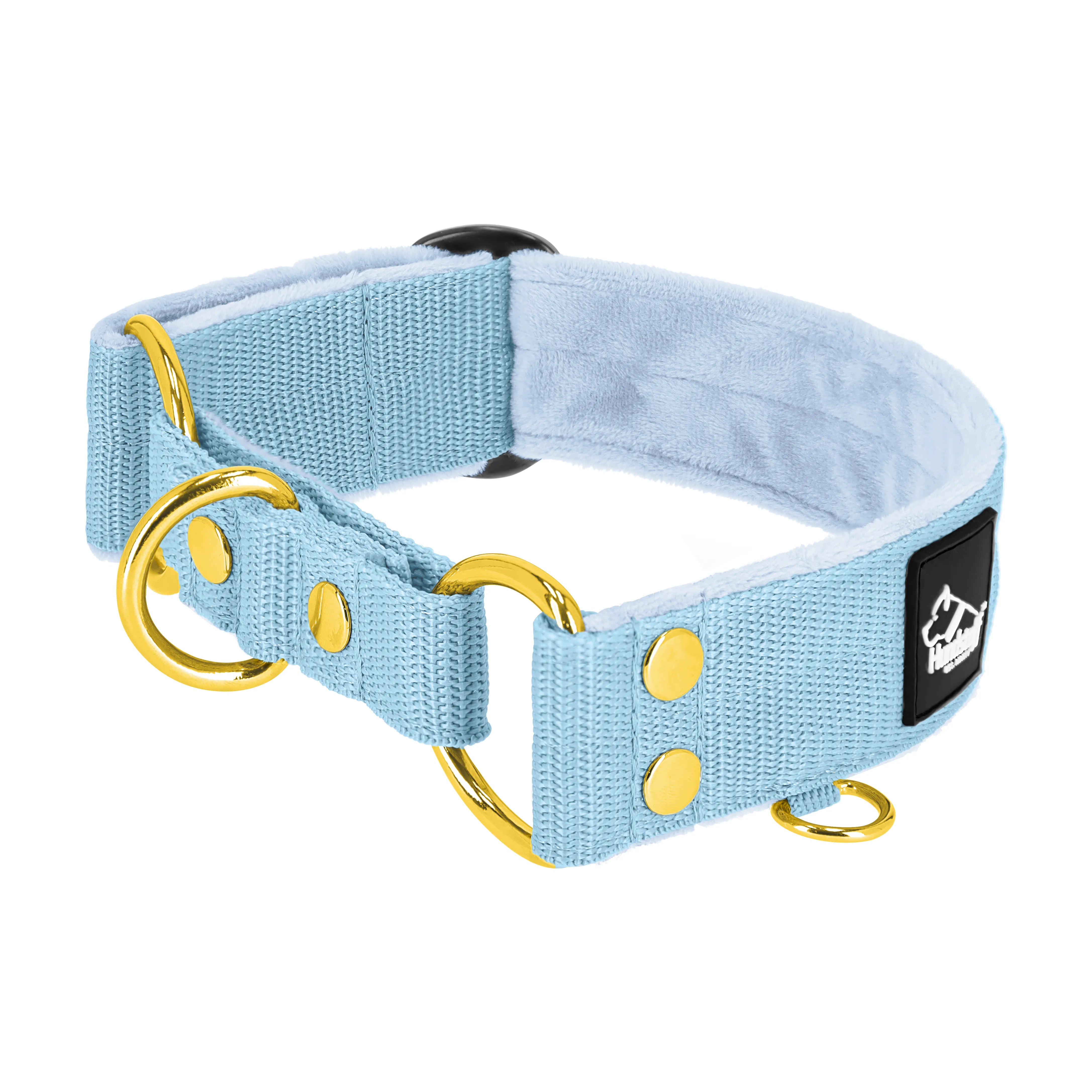 Martingale Golden Baby Azul - Cuello doblado forrado medio planchado