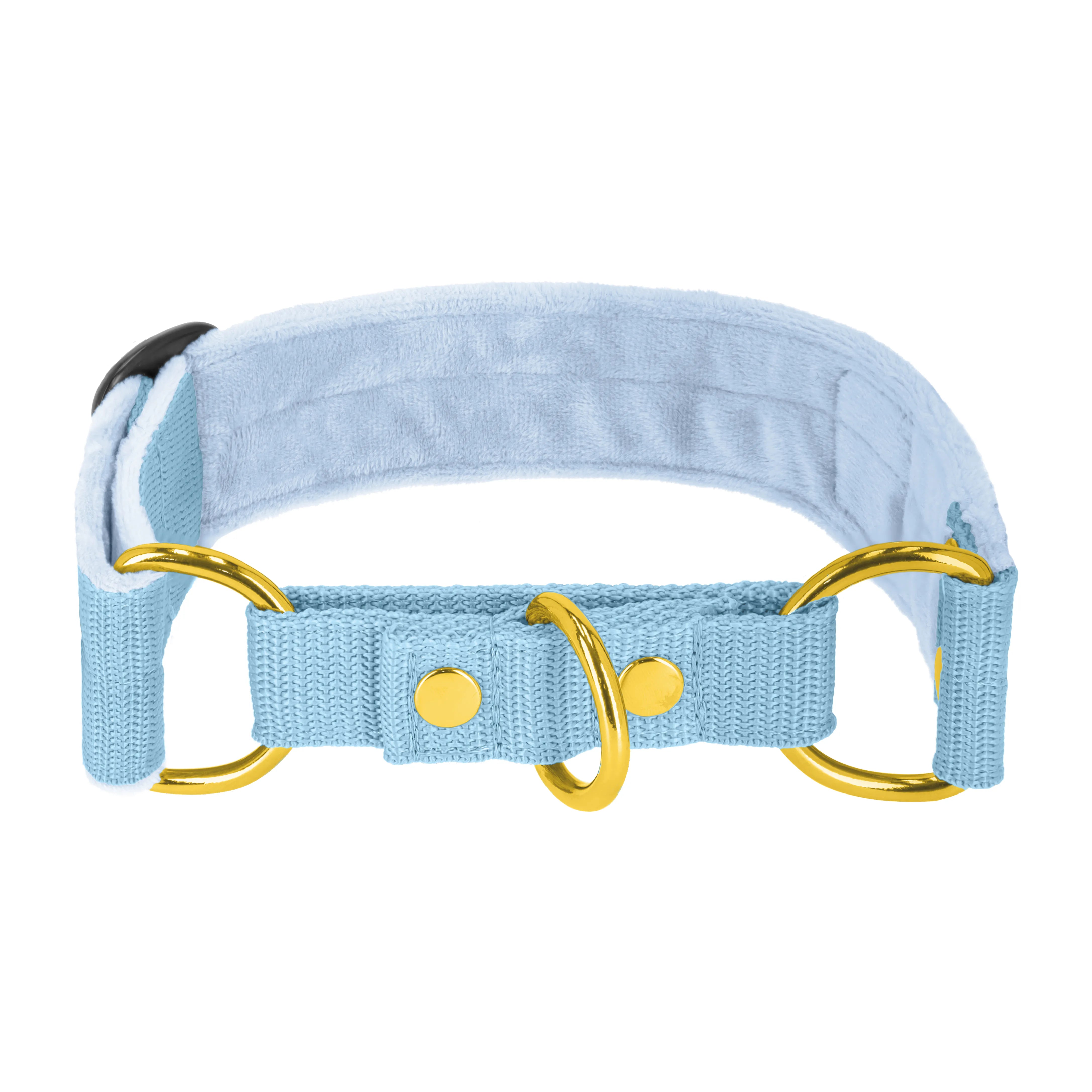 Martingale Golden Baby Azul - Cuello doblado forrado medio planchado