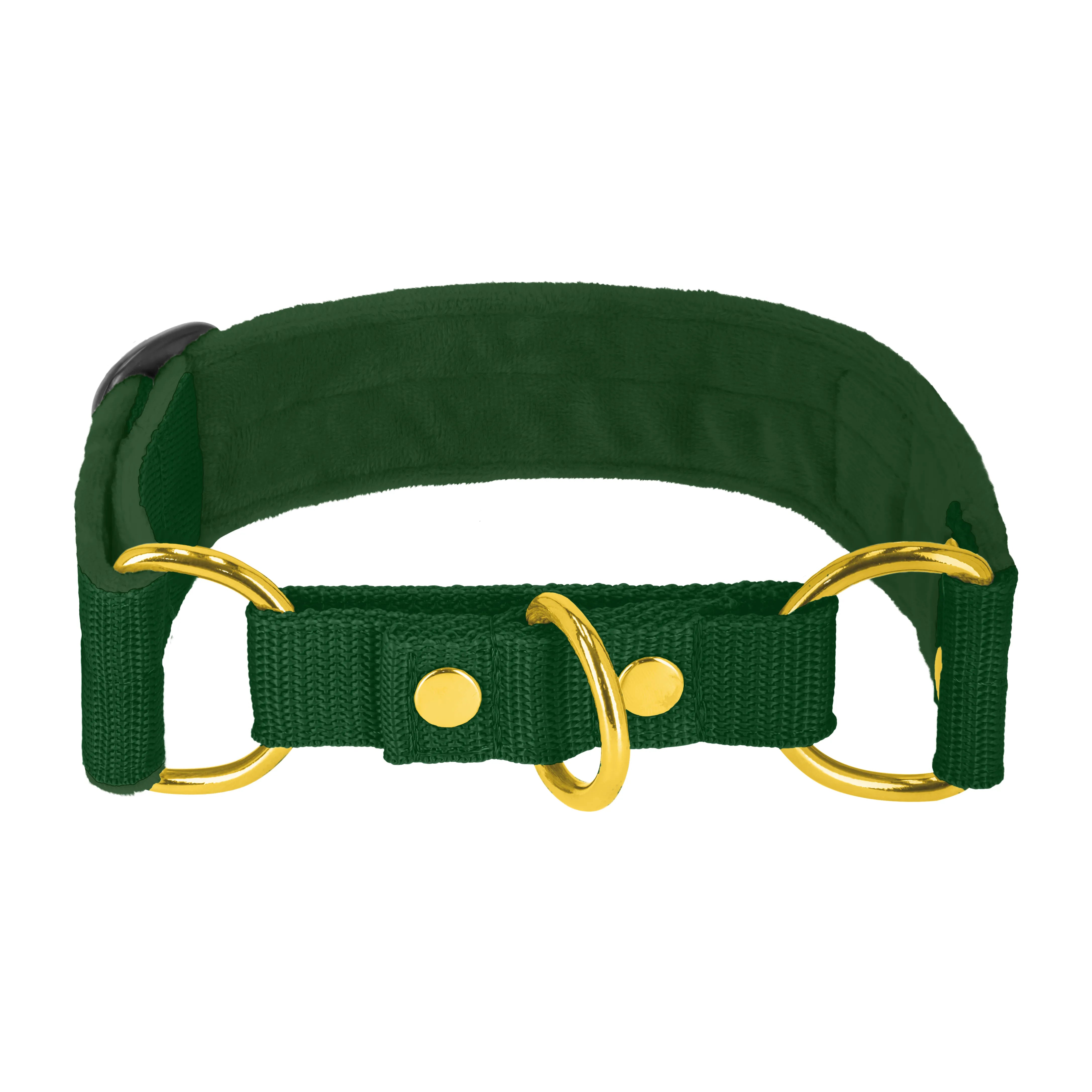 Martingala Golden Forest Green - Cuello doblado forrado medio planchado