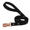 Walk Leash Rose Edition Negro - Correa de nylon segura en diferentes longitudes