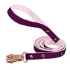 Walk Leash Rose Edition Plum - Correa de nylon segura en diferentes longitudes