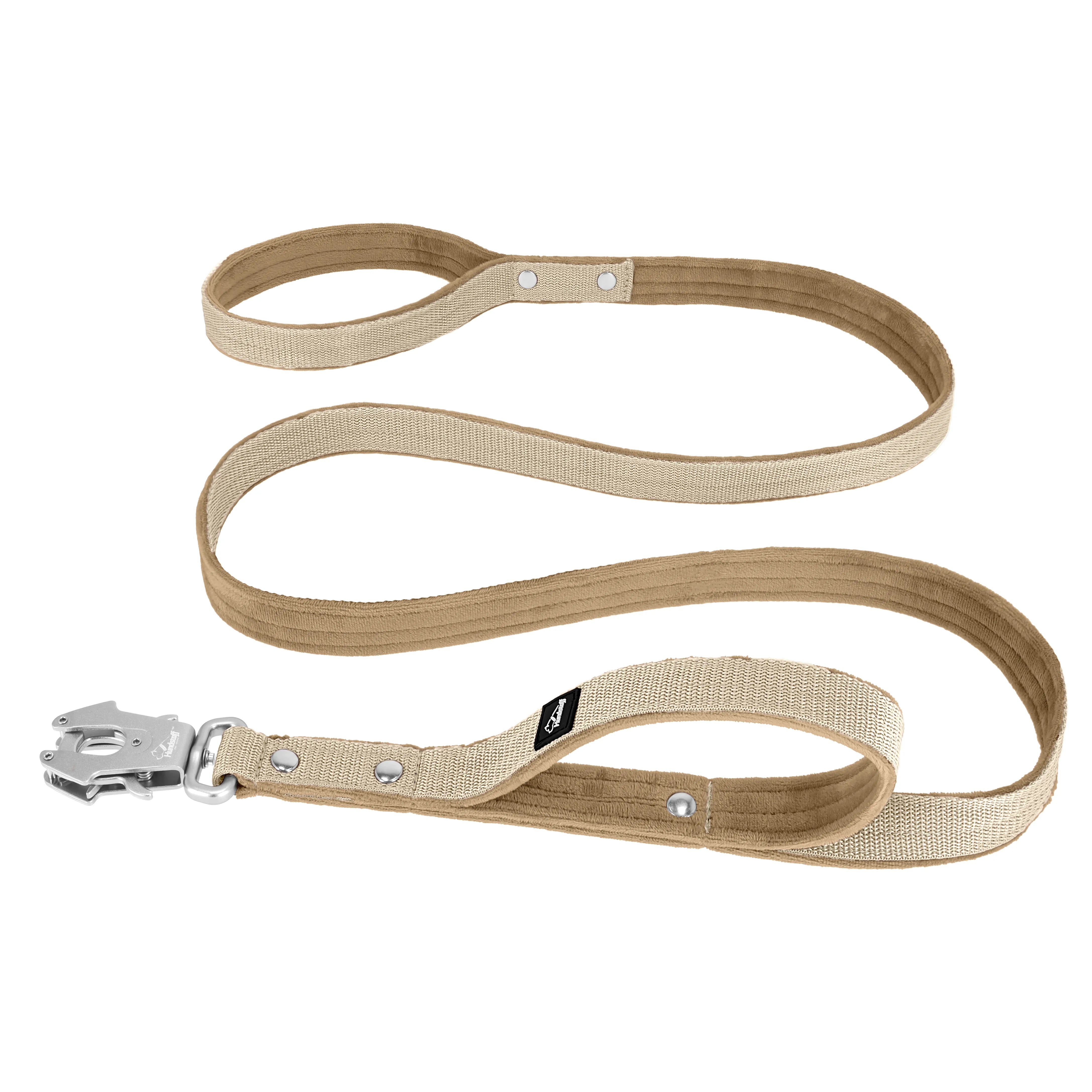 Guard Leash Beige - Correa Guard con asa adicional